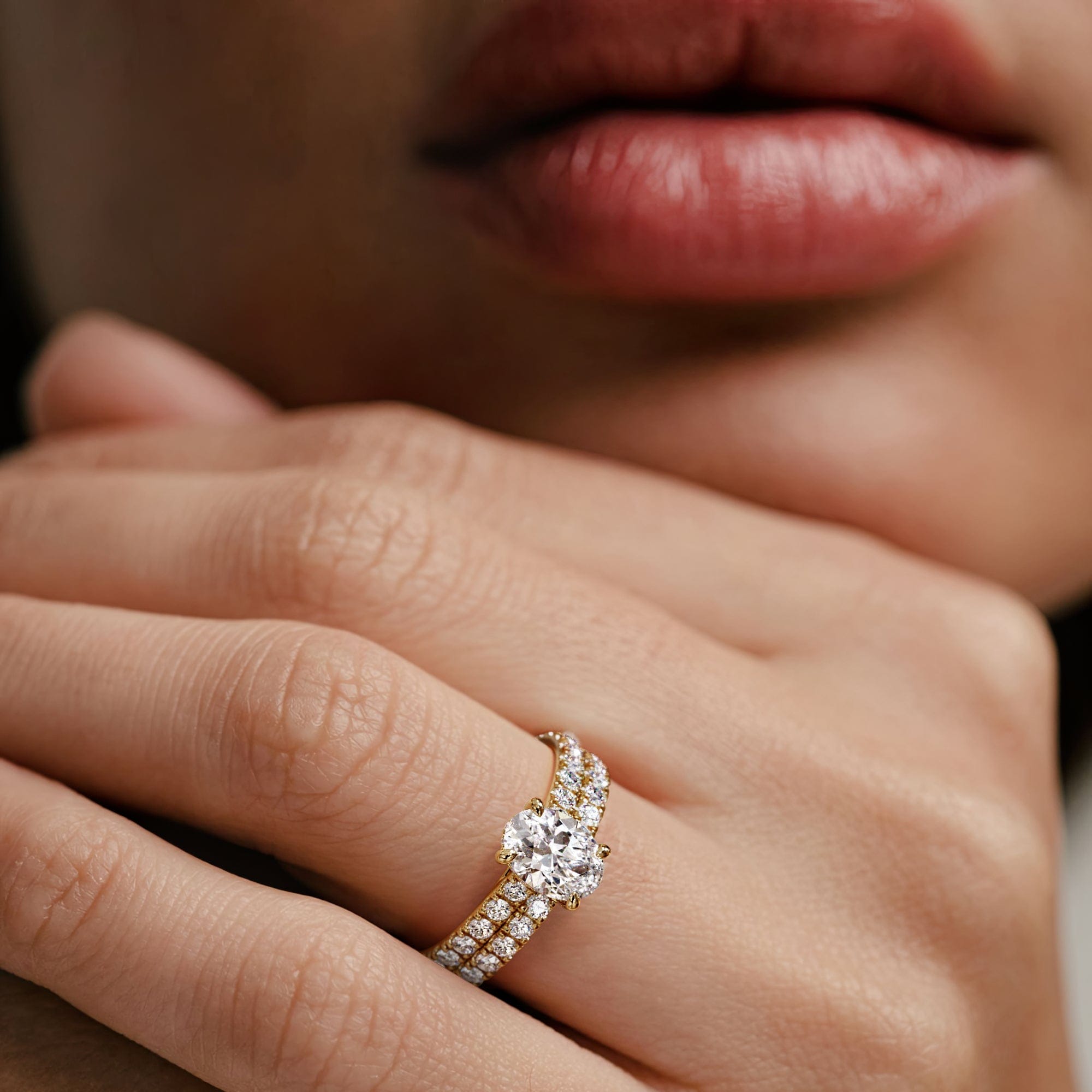 Diamond Amora 0.50ct Lab Diamond Set Ring Set in 18K Gold