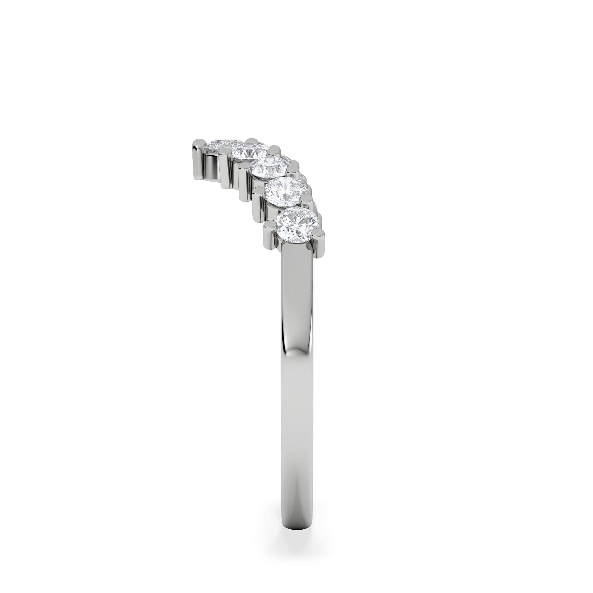 WISHBONE Starlit 0.50ct Lab Diamond Wishbone Ring H/Si Quality in 9K White Gold