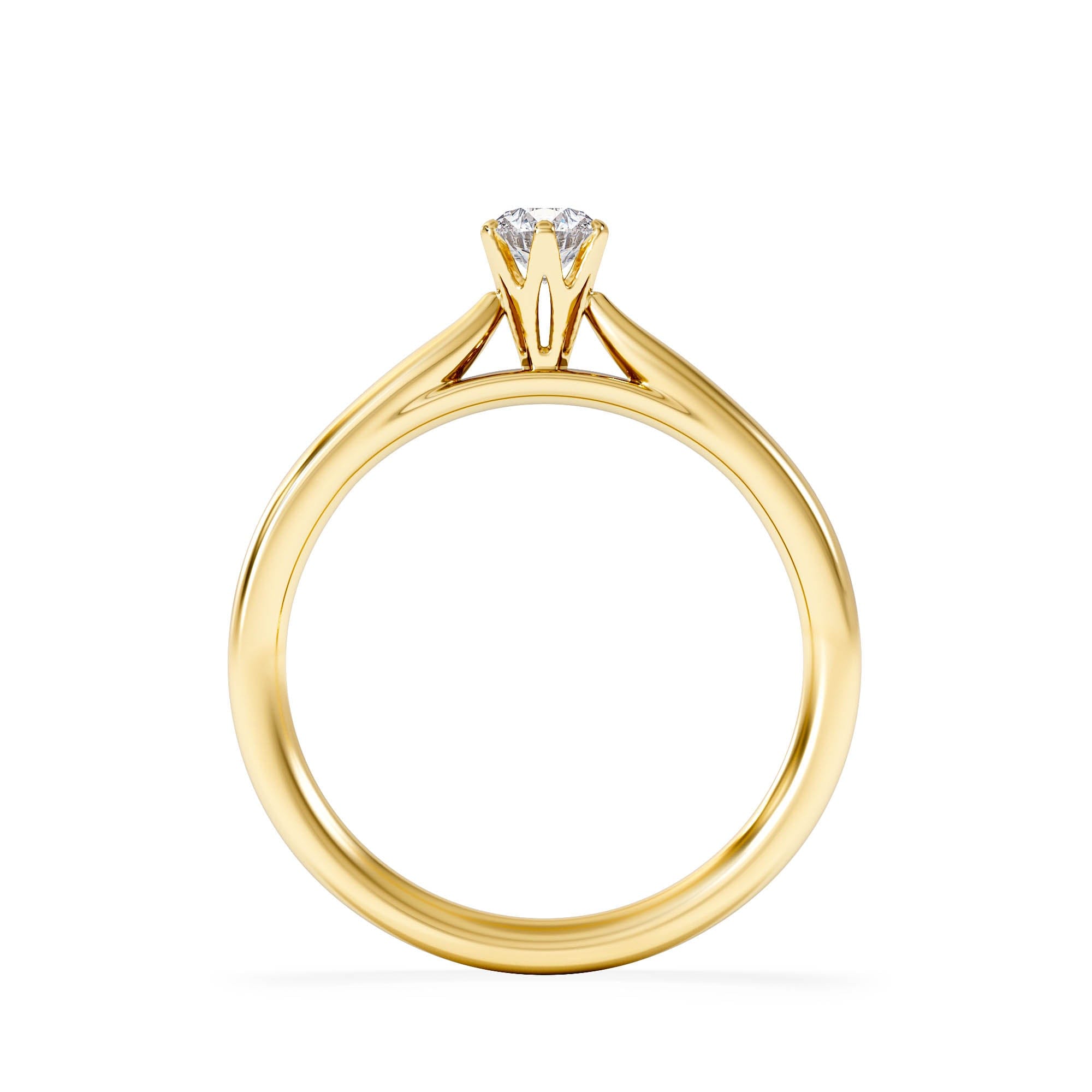 Diamond Engagement Ring High Set Chloe 0.25ct Lab Diamond G/Vs in 18K Gold