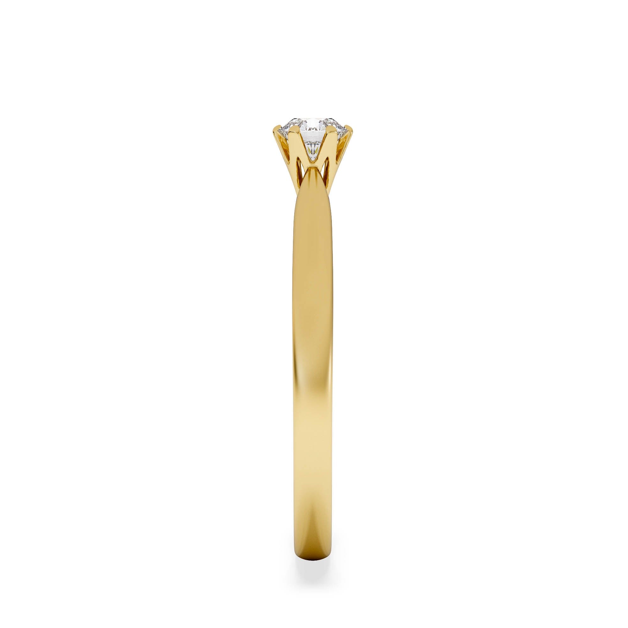 Diamond Engagement Ring High Set Chloe 0.25ct Lab Diamond G/Vs in 18K Gold
