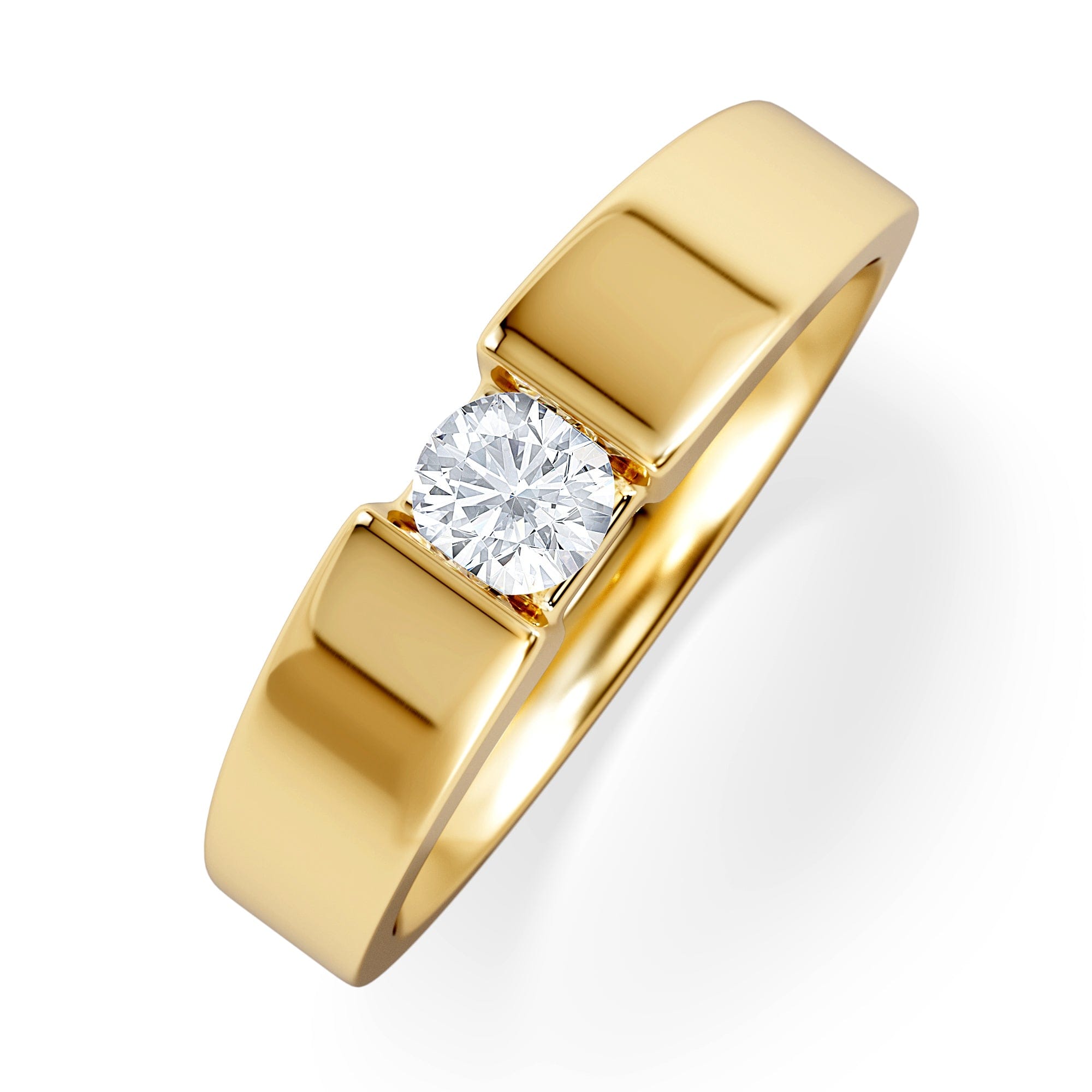 Diamond Certified Jessica 18K Gold Diamond Engagement Ring 0.25CT
