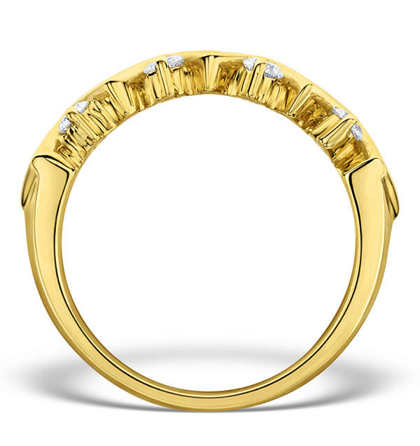 Diamond 0.50ct And 18K Gold Half Eternity Ring - N4498