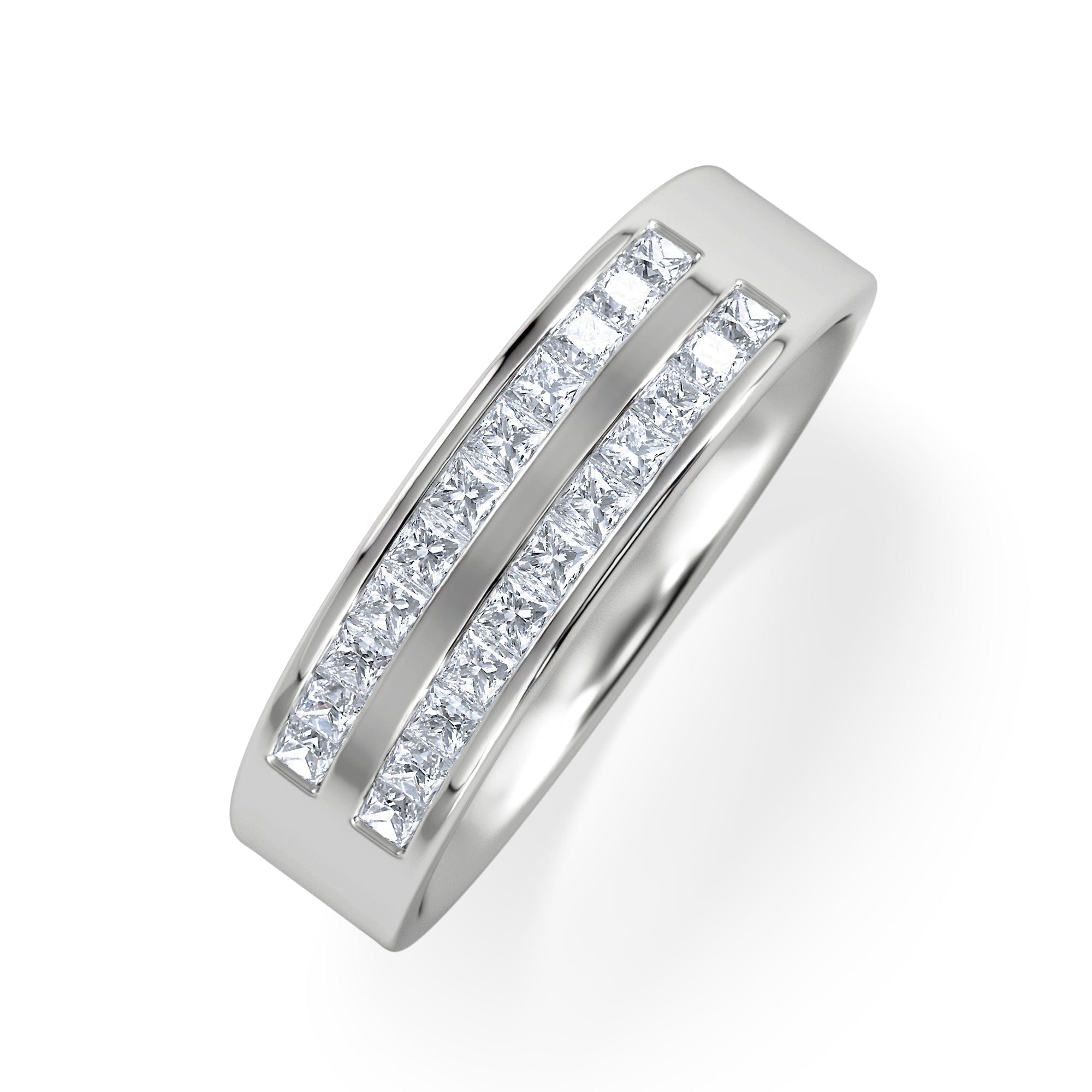 Diamond HOLLY 18K White Gold Diamond ETERNITY RING 0.50CT H/SI