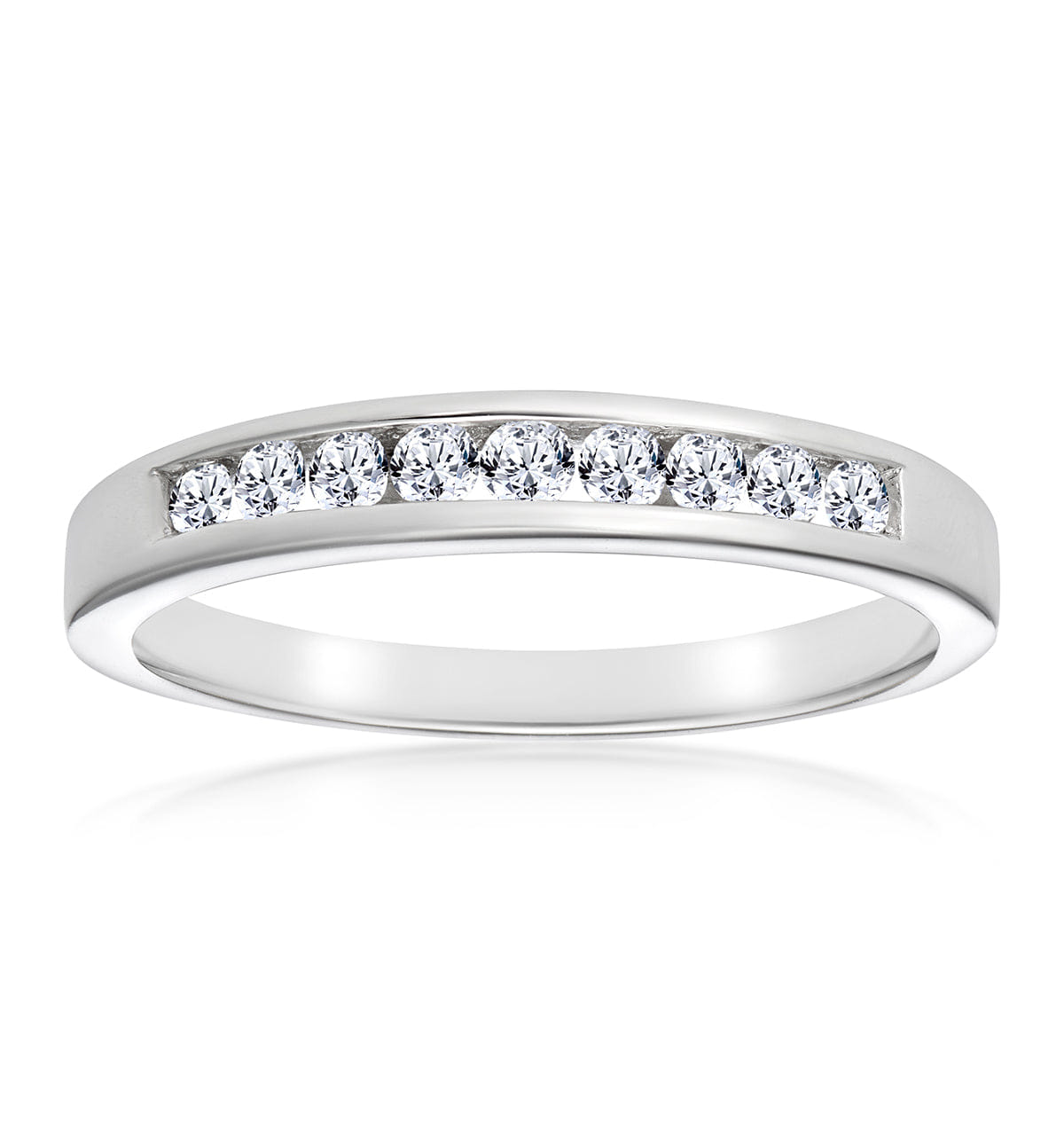 Diamond Rae Platinum Diamond Half Band Eternity Ring 0.25CT G/VS