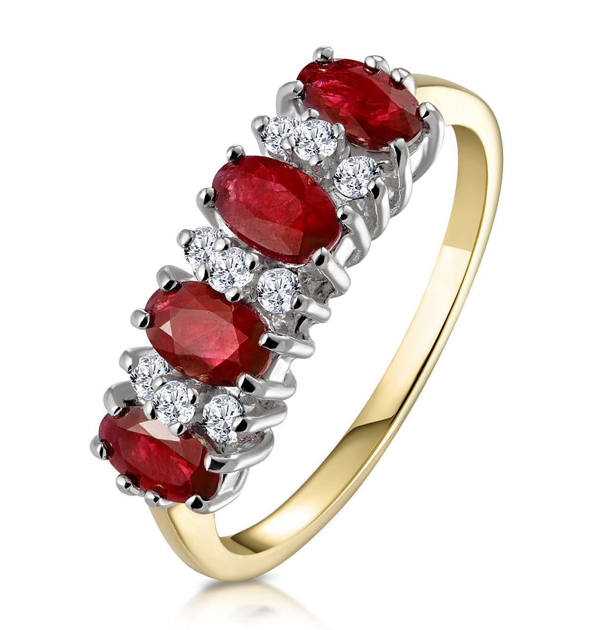 Diamond Ruby 1.12ct And Diamond 18K Gold Ring