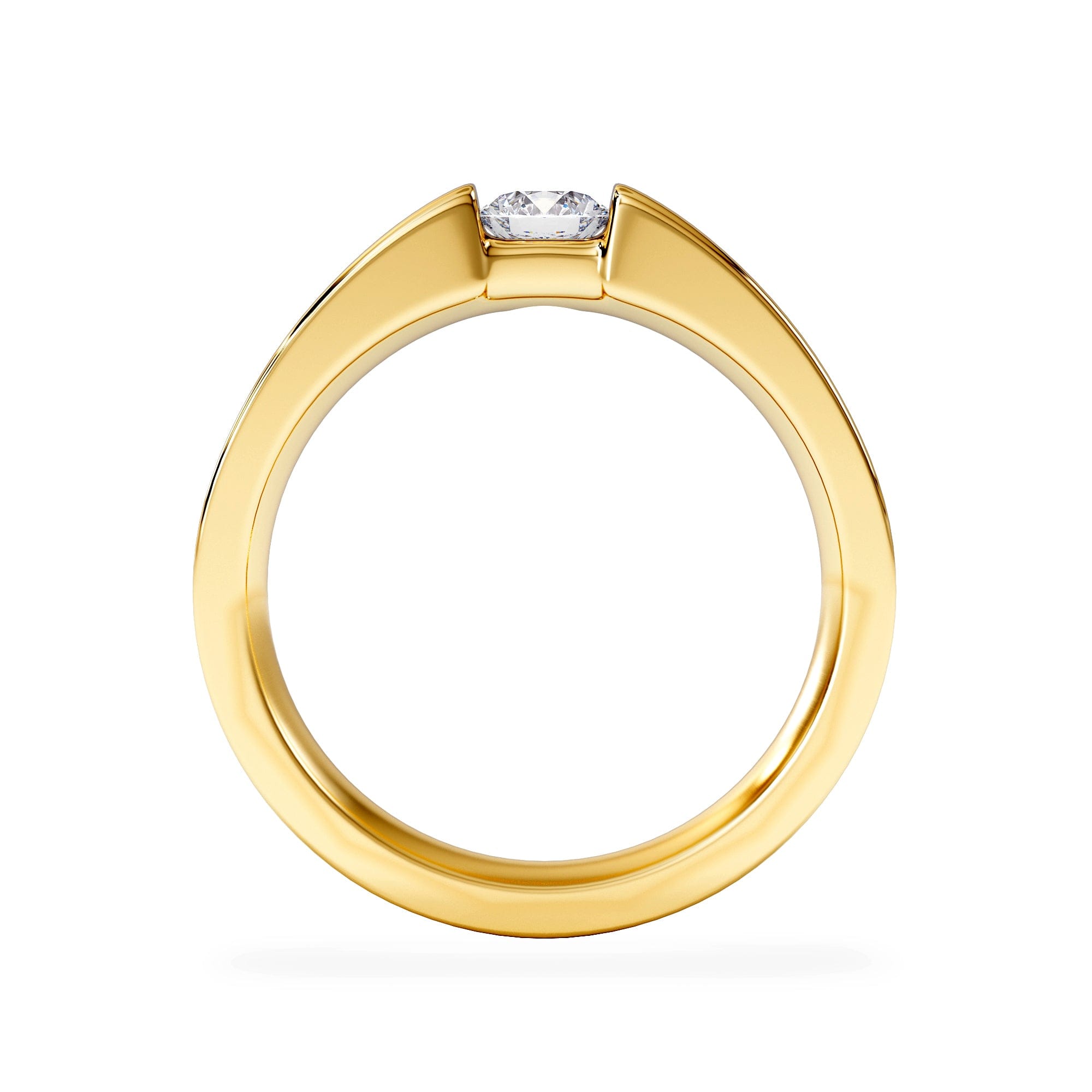 Diamond Certified Jessica 18K Gold Diamond Engagement Ring 0.33CT