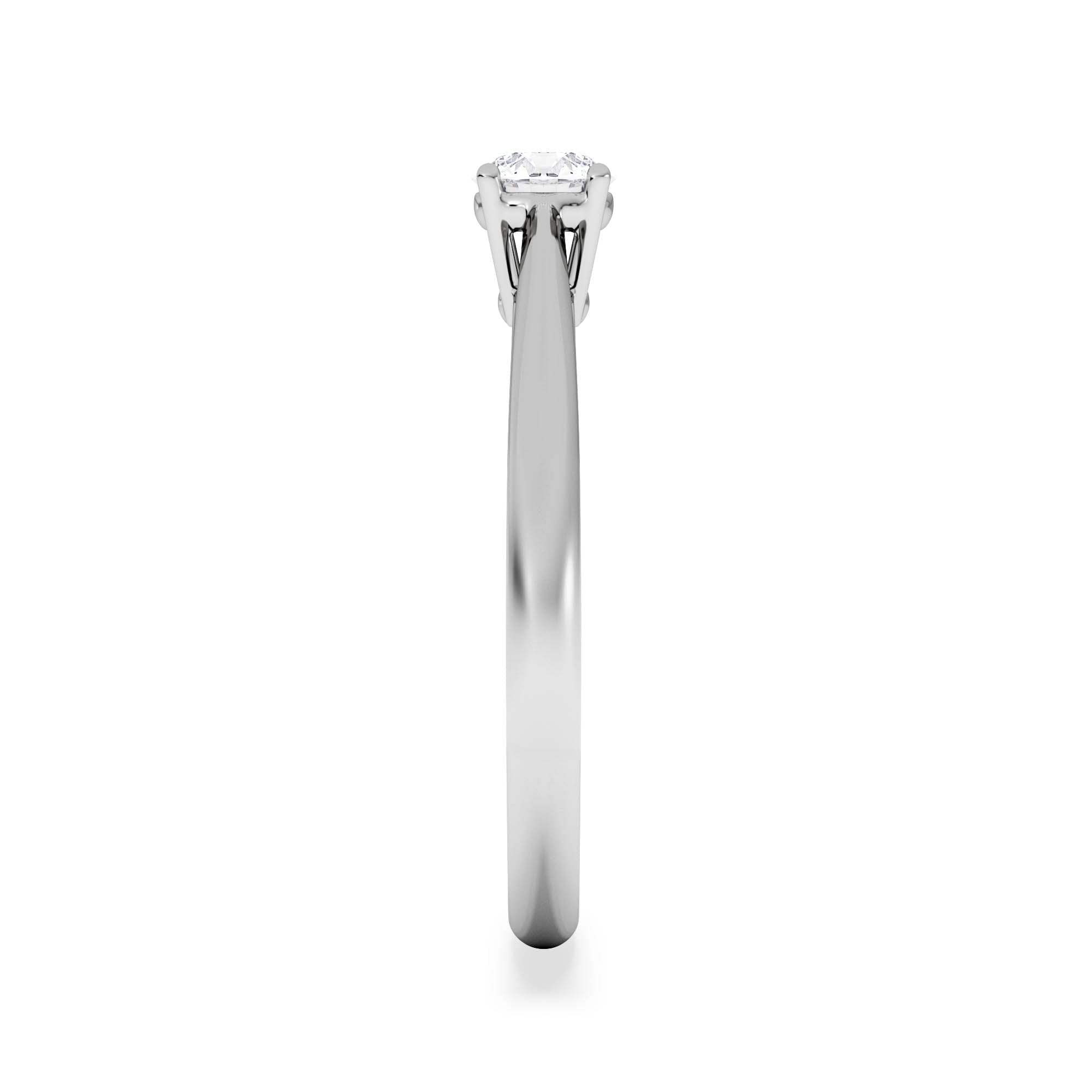 Diamond Engagement Ring Certified Elysia Platinum Diamond 0.33CT G/VS
