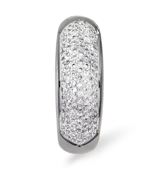 Diamond 18K White Gold Diamond Pave Ring 0.64ct H/si