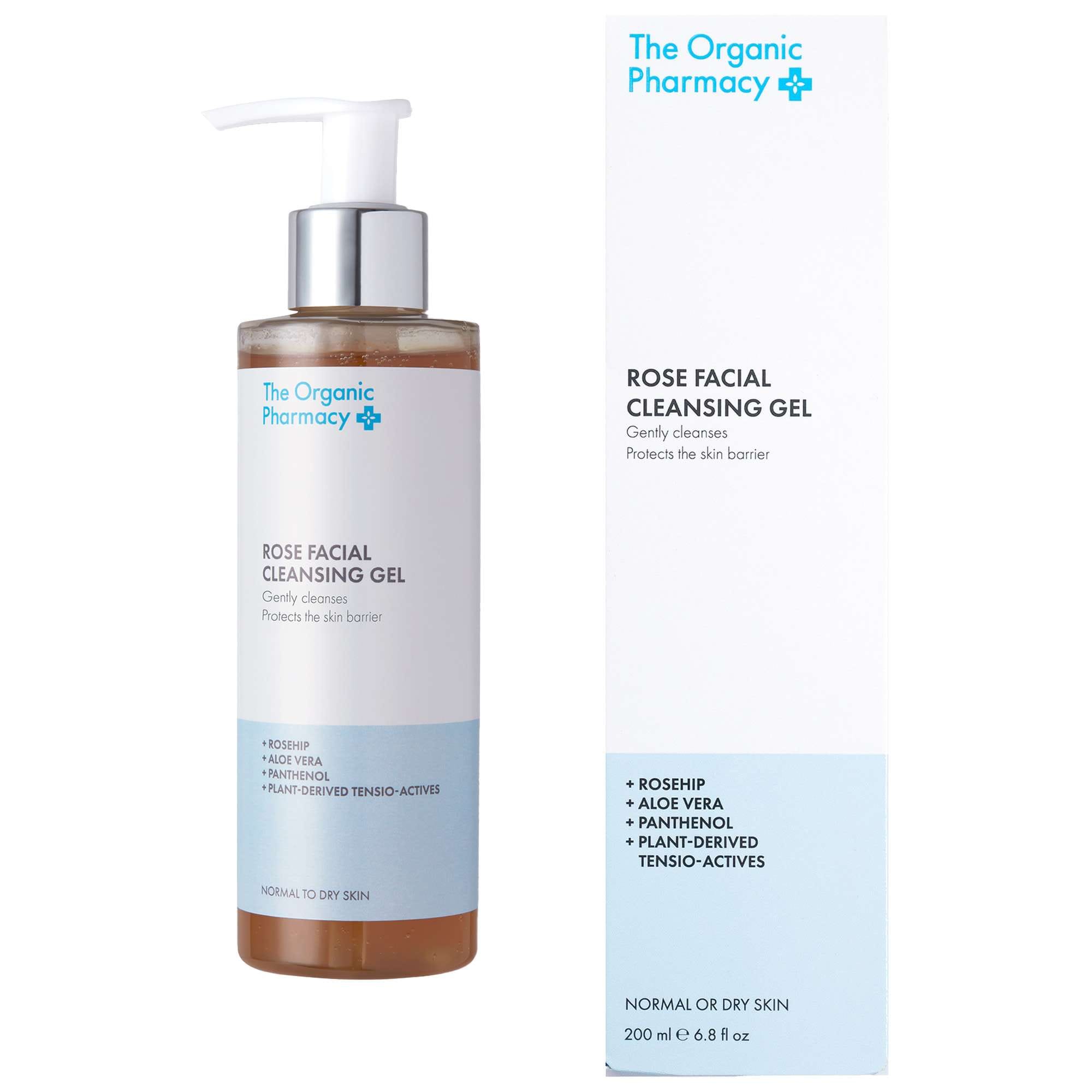 The Organic Pharmacy Face Rose Facial Cleansing Gel 200 ml
