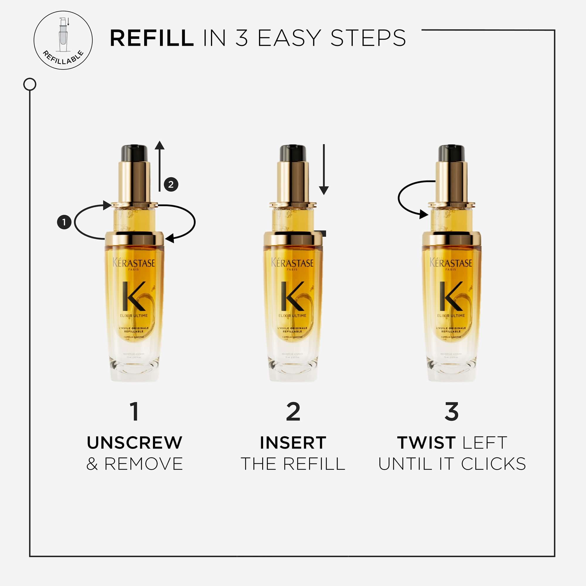 Kérastase Elixir Ultime L'Huile Originale: Iconic Hair Oil Refillable 75 ml