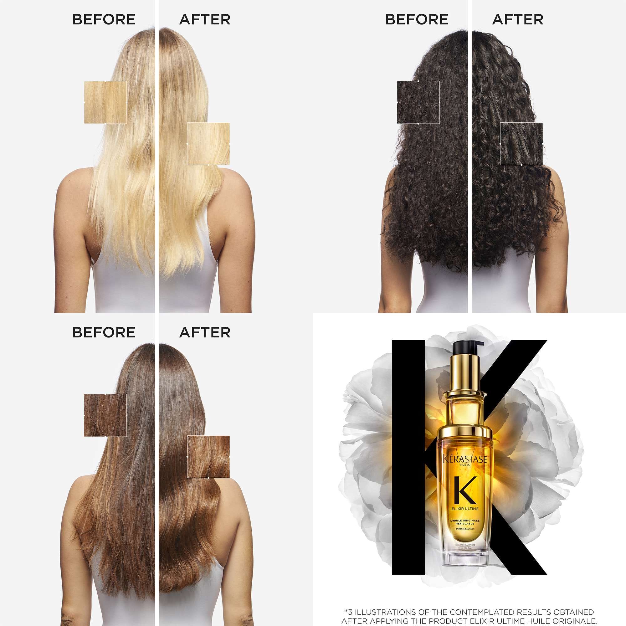 Kérastase Elixir Ultime L'Huile Originale: Iconic Hair Oil Refillable 75 ml