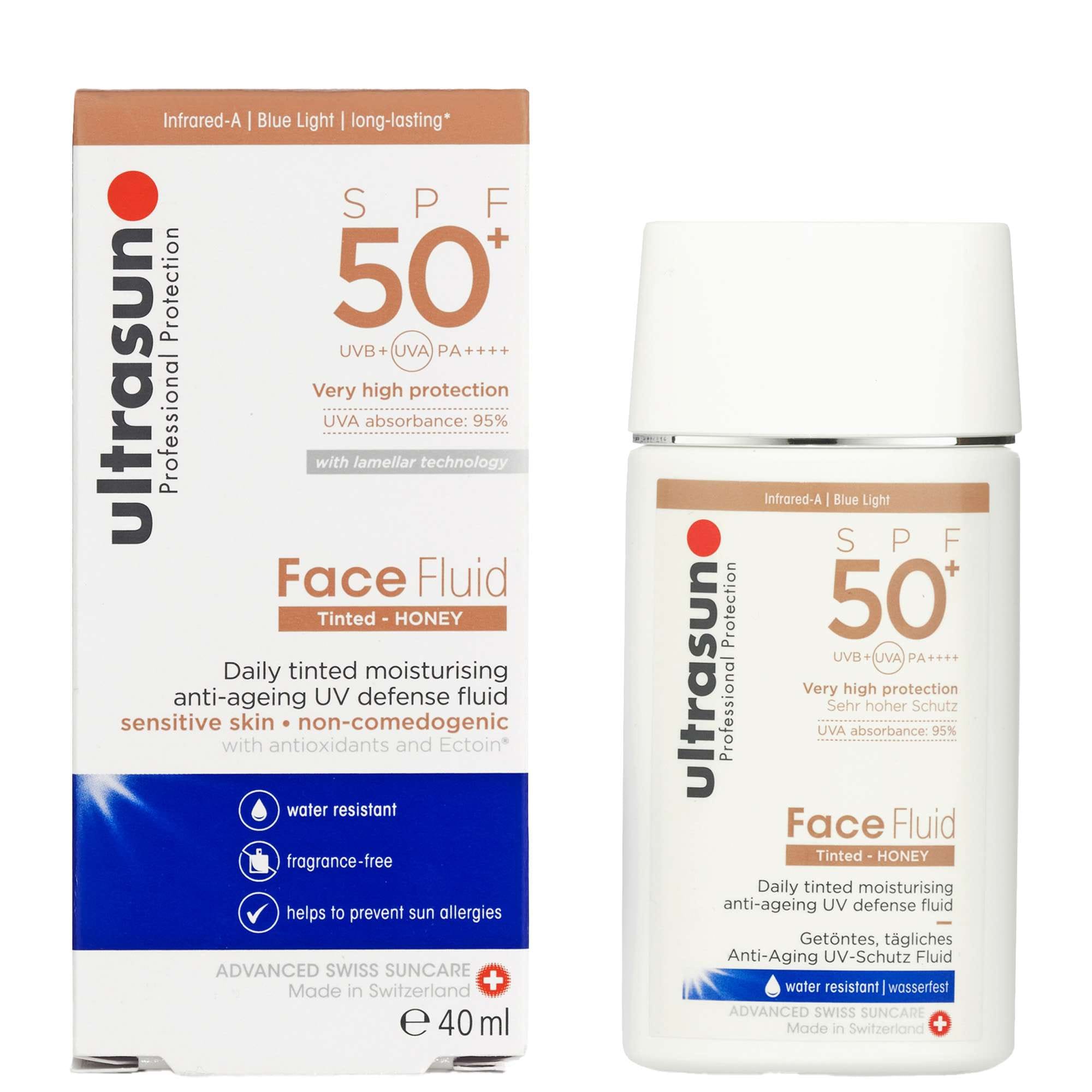 Ultrasun Tinted Honey Fluid SPF50+ 40 ml