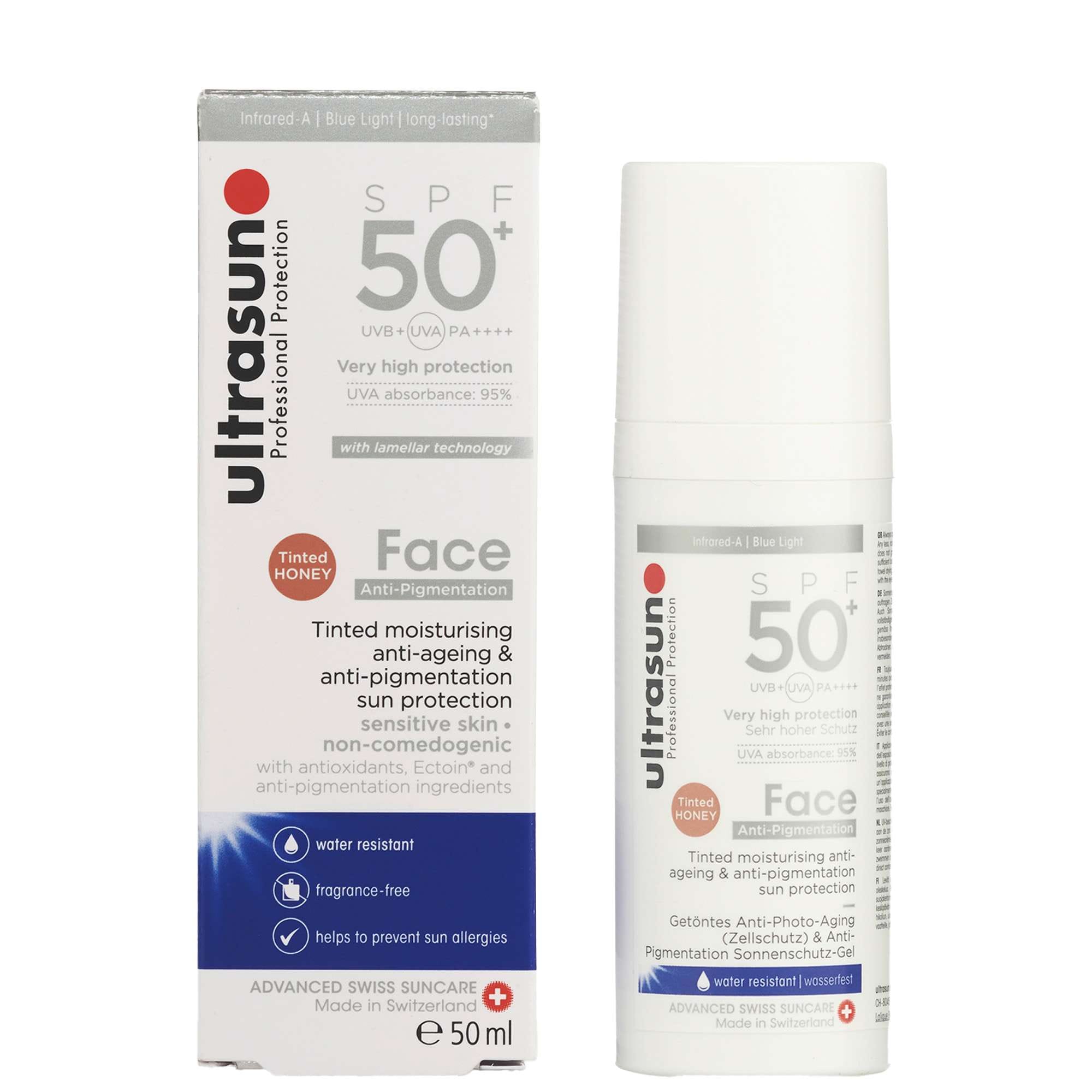 Ultrasun Tinted Anti - Pigmentation Sun Protection Honey SPF50+ 50 ml