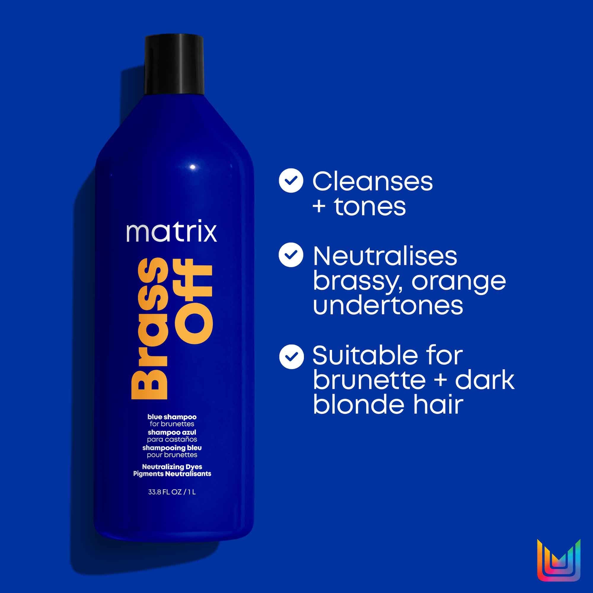 Matrix Total Results Brass Off Shampoo for Lightened Brunette Hair 1000 ml
