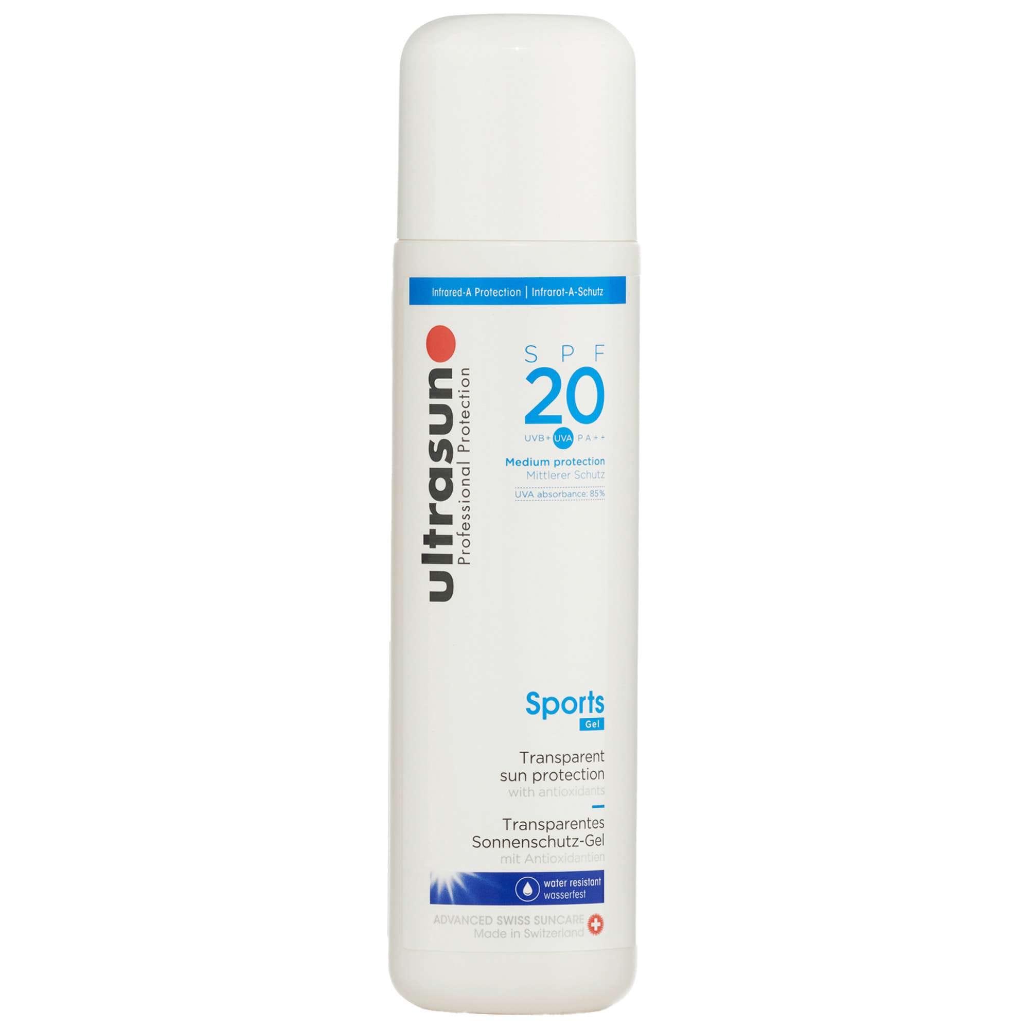 Ultrasun Sports Formula Transparent Sun Protection SPF20 200 ml