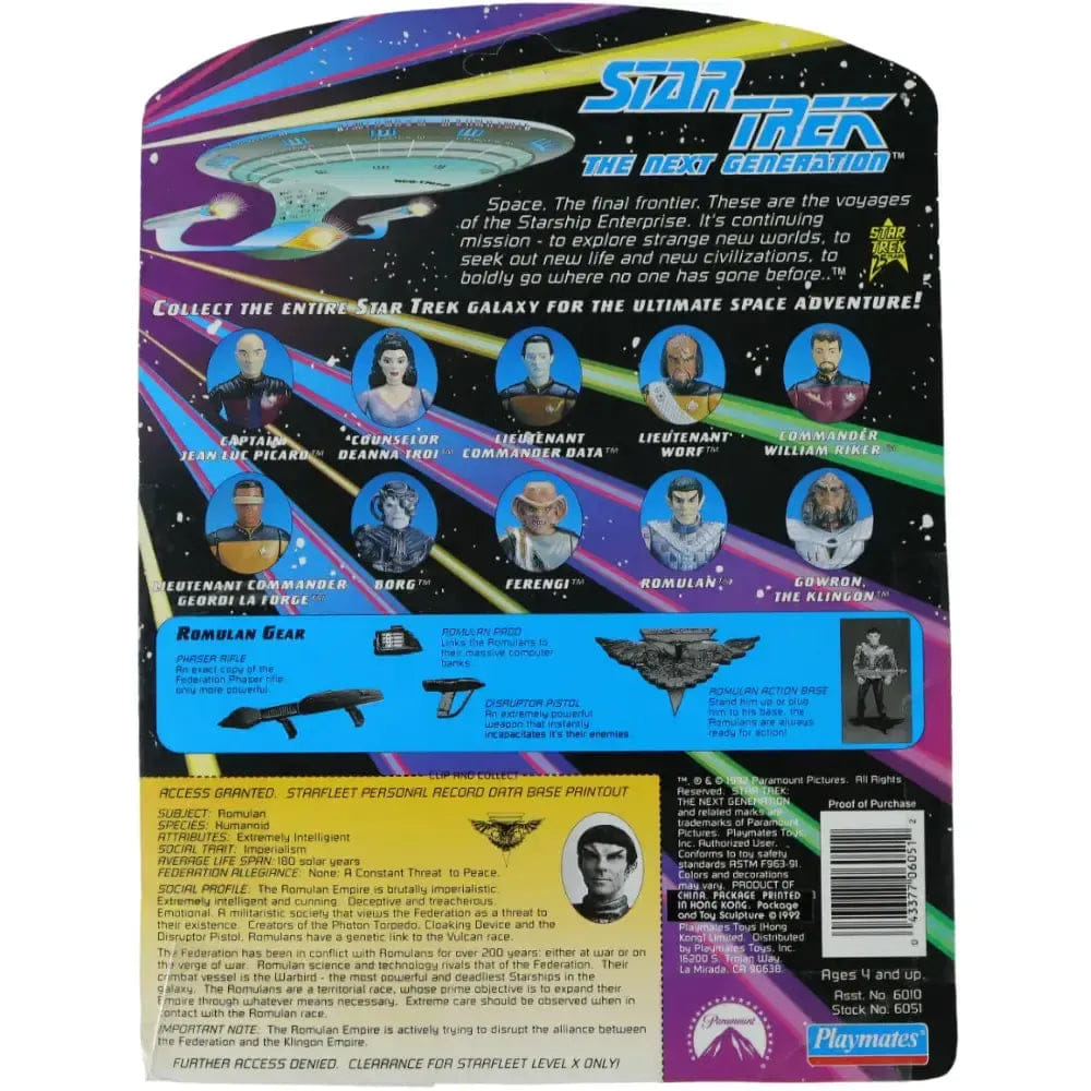 Playmates Toys Star Trek: The Next Generation - Romulan Action Figure (4.5") - Playmates Toys - (1992)