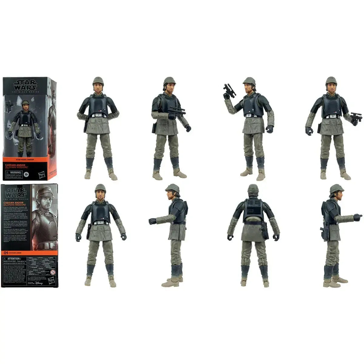 Hasbro Star Wars: Andor - Aldhani Mission Cassian Andor Action Figure (6") - Hasbro - The Black Series