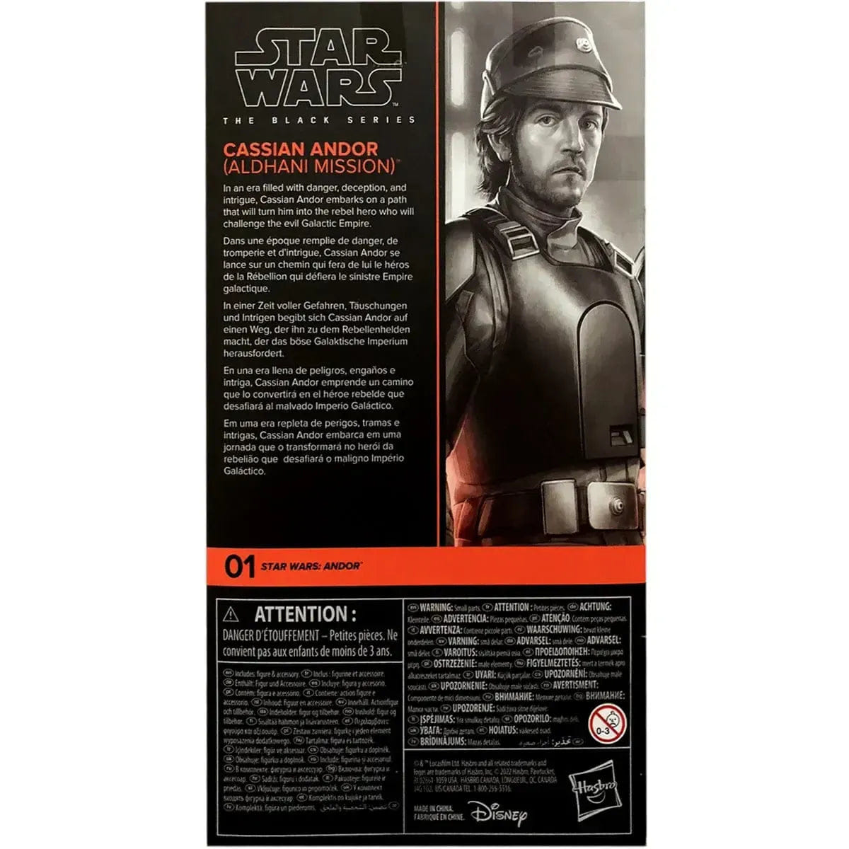 Hasbro Star Wars: Andor - Aldhani Mission Cassian Andor Action Figure (6") - Hasbro - The Black Series