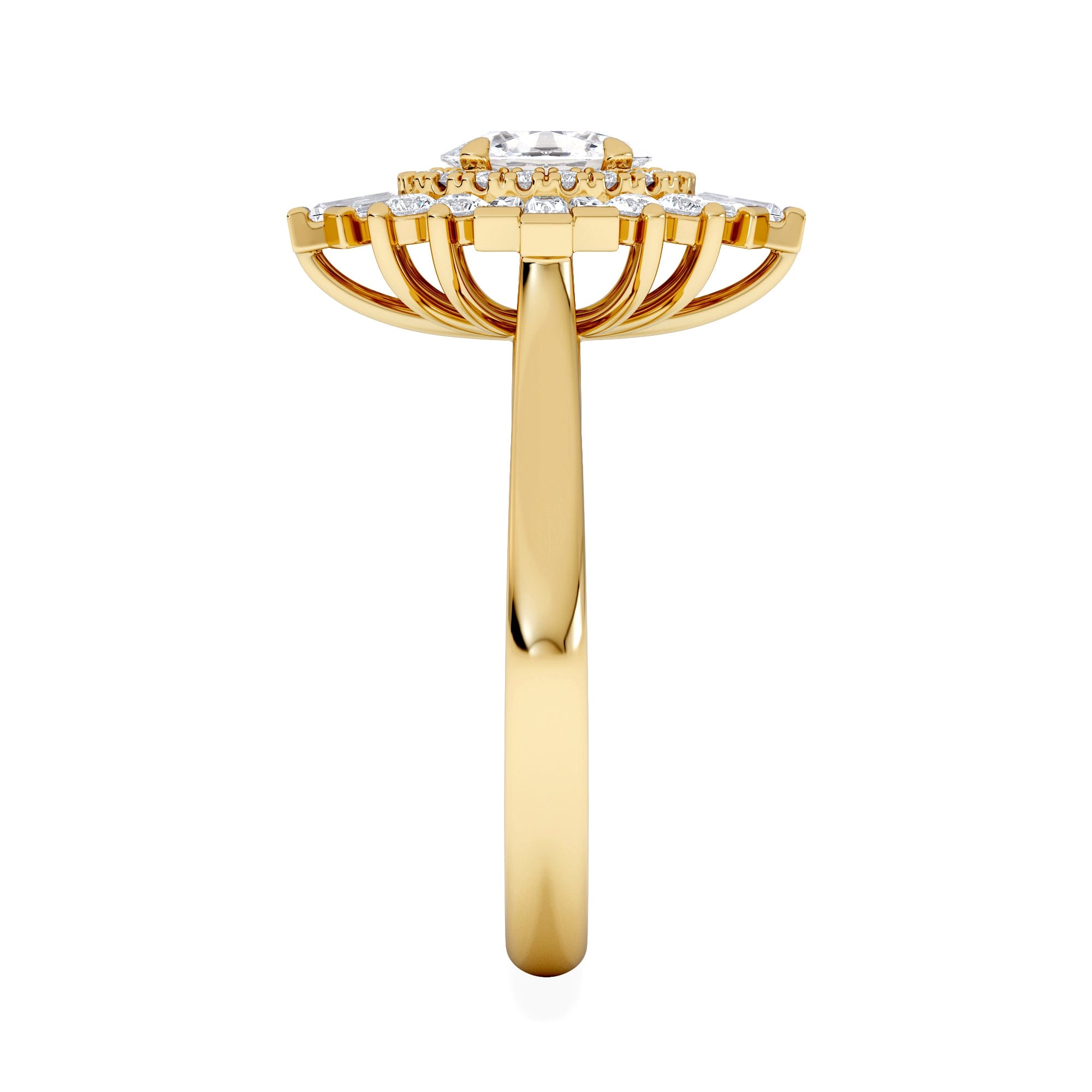 Diamond The Radiance Lab Diamond Ring 1.08ct H/SI Set in 9K Gold