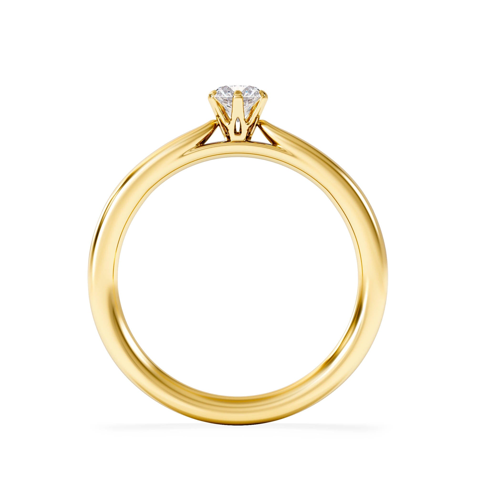 Diamond Low Set Chloe Lab Diamond Engagement Ring 0.25CT G/VS1 18K Gold