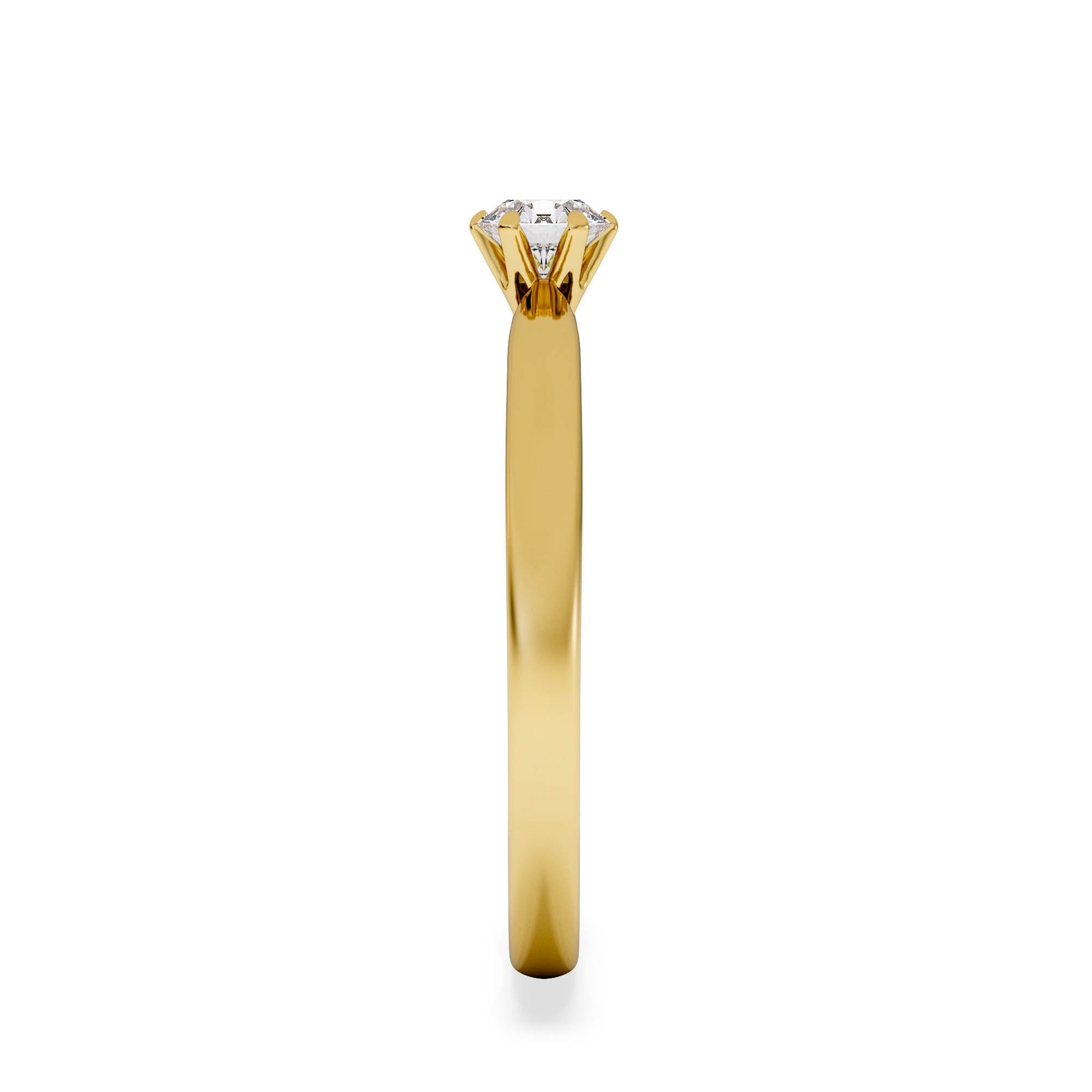 Diamond Low Set Chloe Lab Diamond Engagement Ring 0.25CT G/VS1 18K Gold