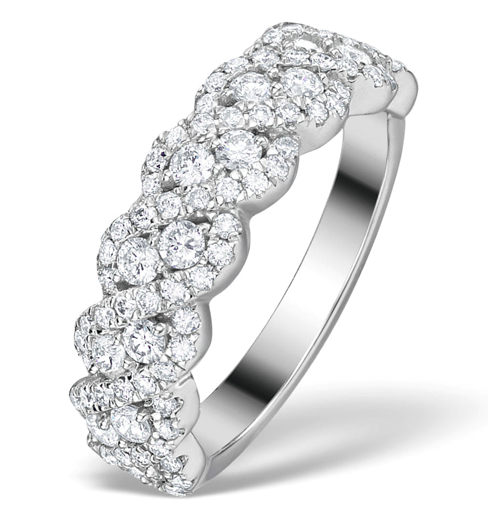 Diamond Lab Diamond Weave Ring 1CT H/Si in 9K Gold - N4545Y