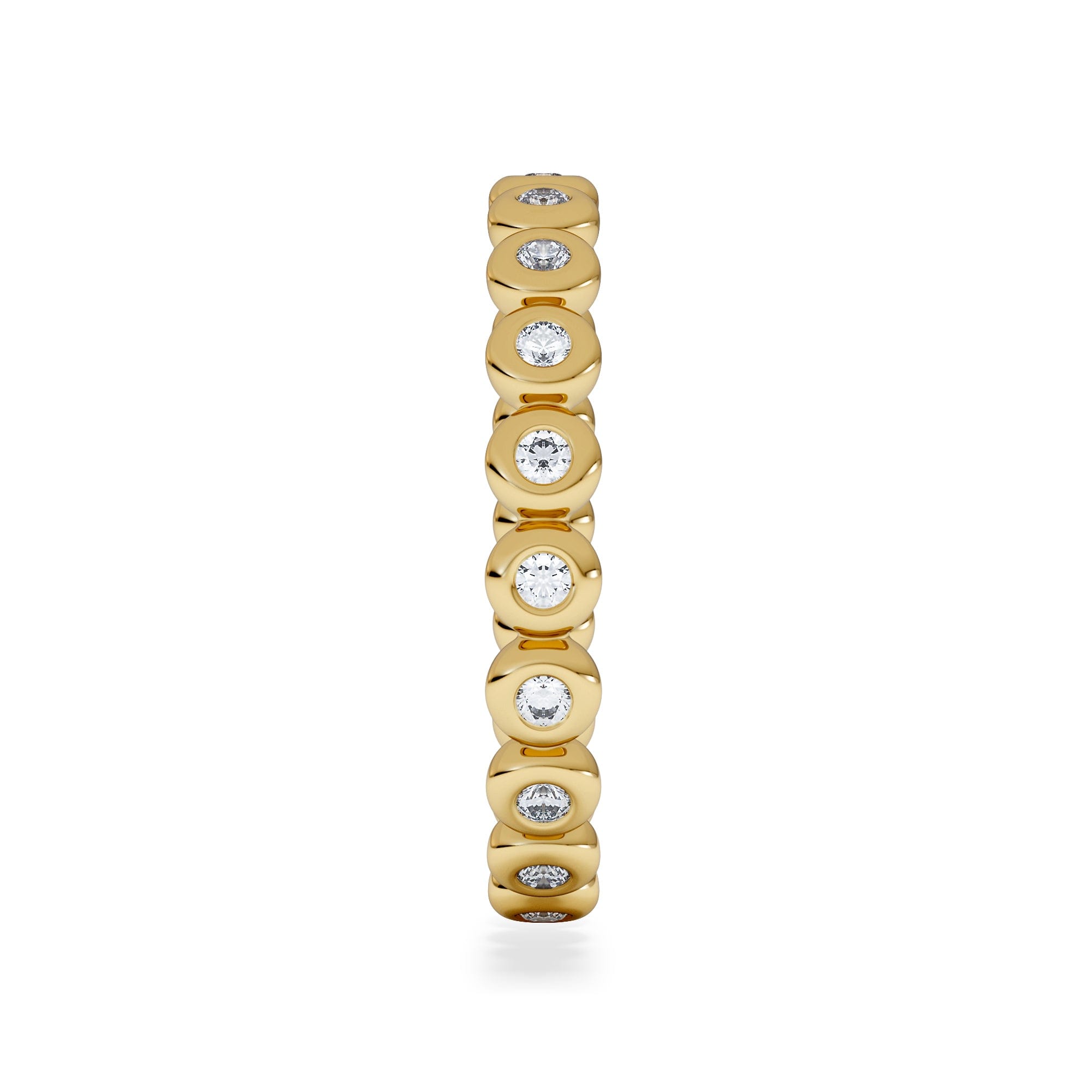 Diamond Lab Diamond Rubover Eternity Ring 0.33ct in 9K Gold