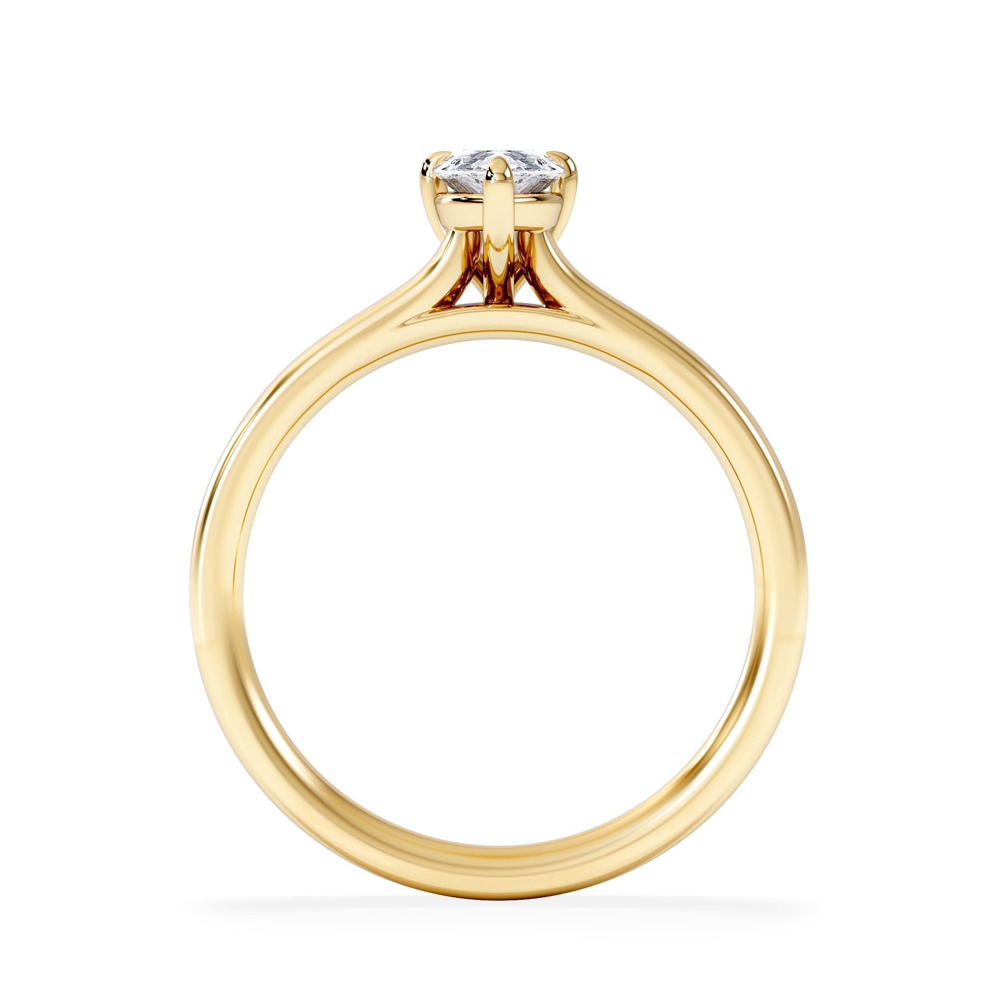 Diamond Amora Pear 0.50ct Lab Diamond Engagement Ring F/VS Set in 18K Gold