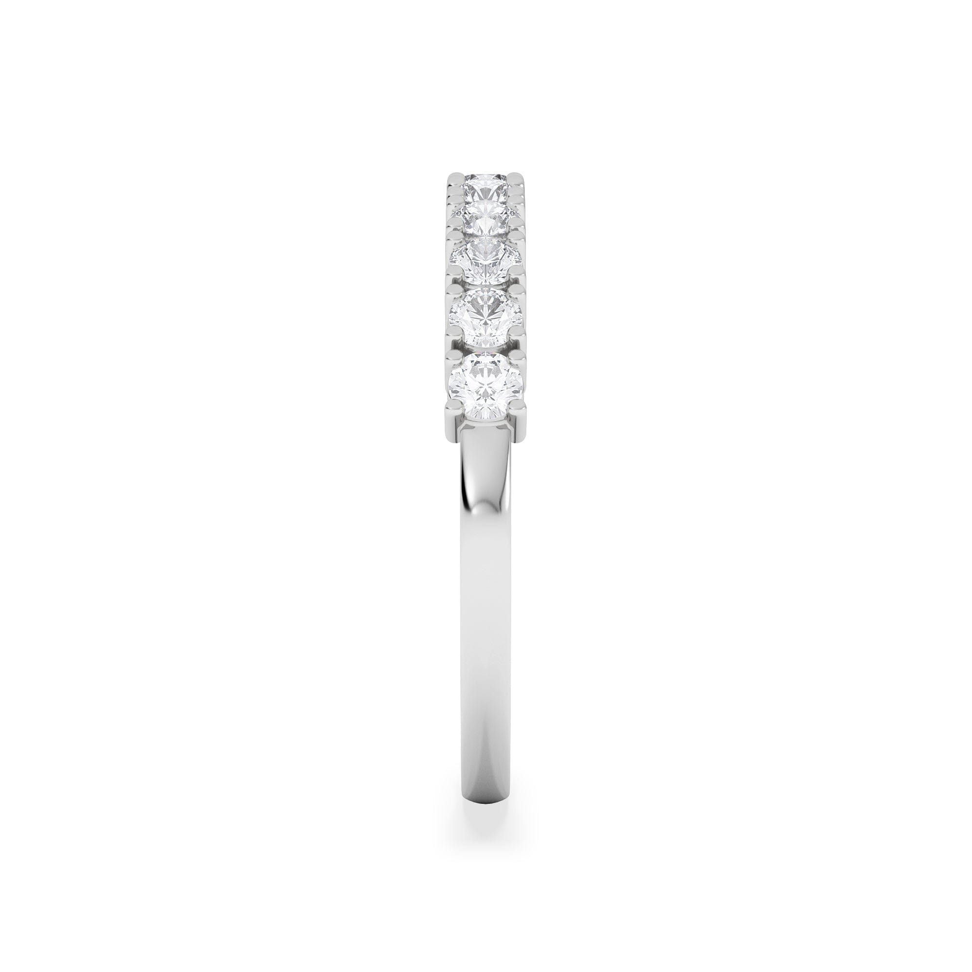 Diamond Twilight Lab Diamond 0.50ct H/SI Half Eternity Ring 9K White Gold