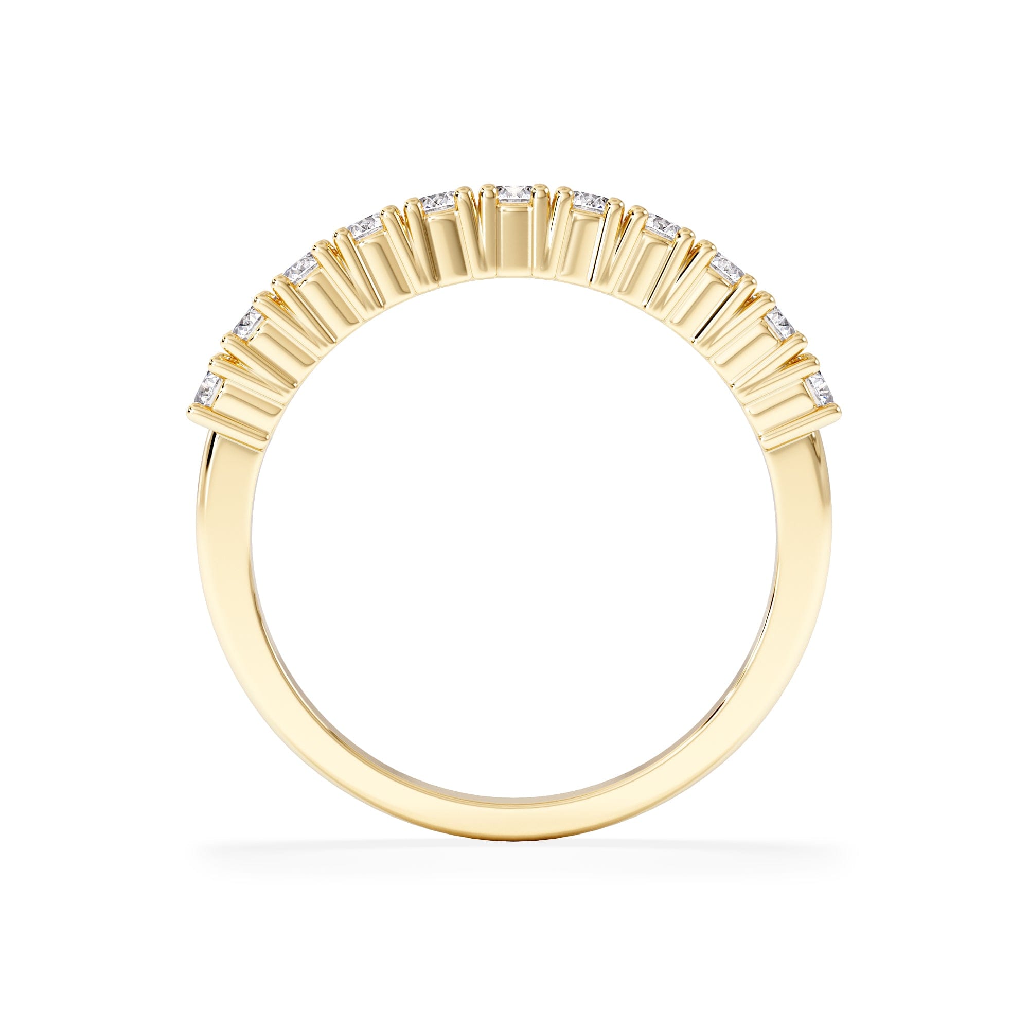 Diamond Twilight Lab Diamond 0.50ct H/SI Half Eternity Ring in 9K Gold