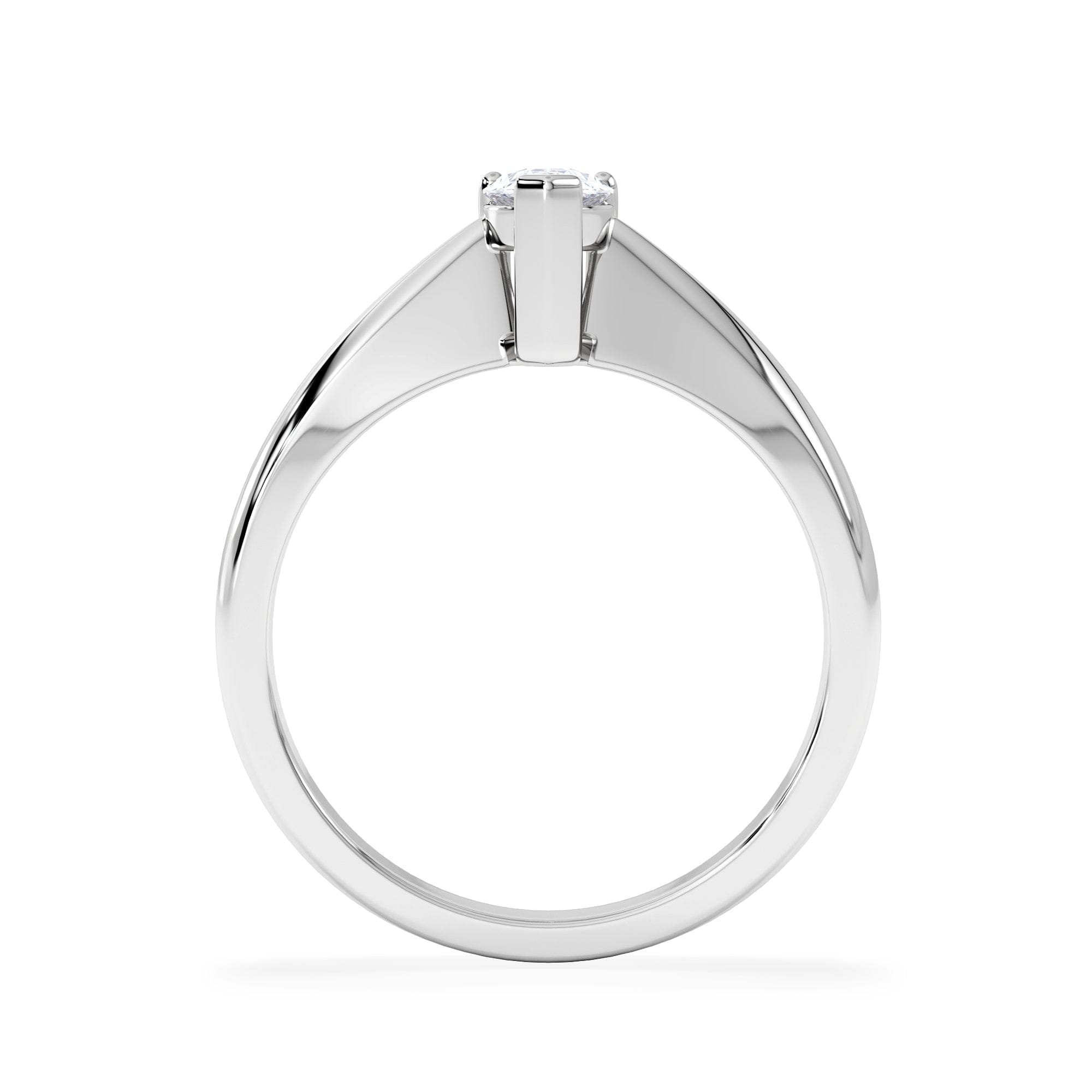 Diamond Naomi Pear Cut Lab Diamond Engagement Ring 0.50ct H/SI in 9k White Gold