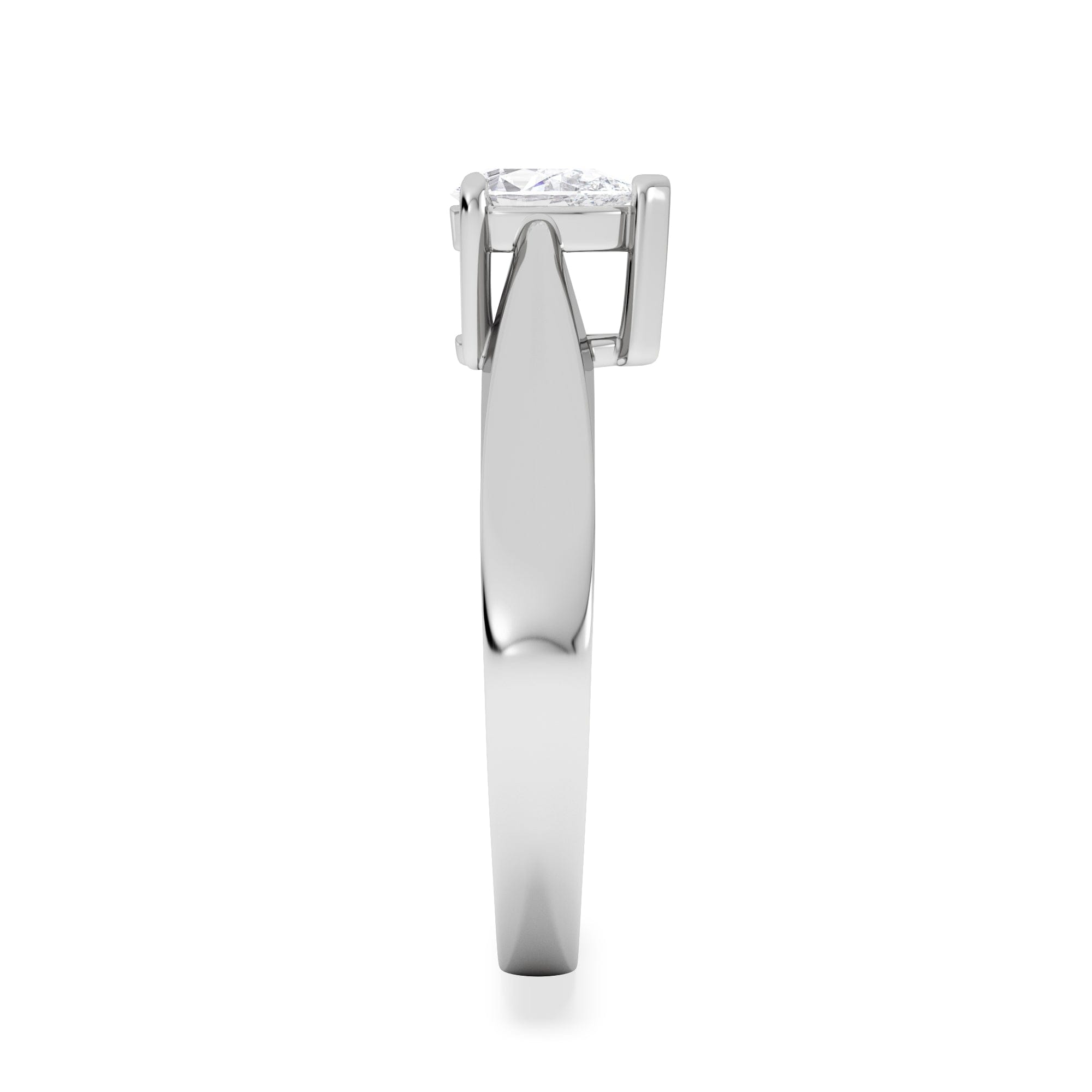 Diamond Naomi Pear Cut Lab Diamond Engagement Ring 0.50ct H/SI in 9k White Gold