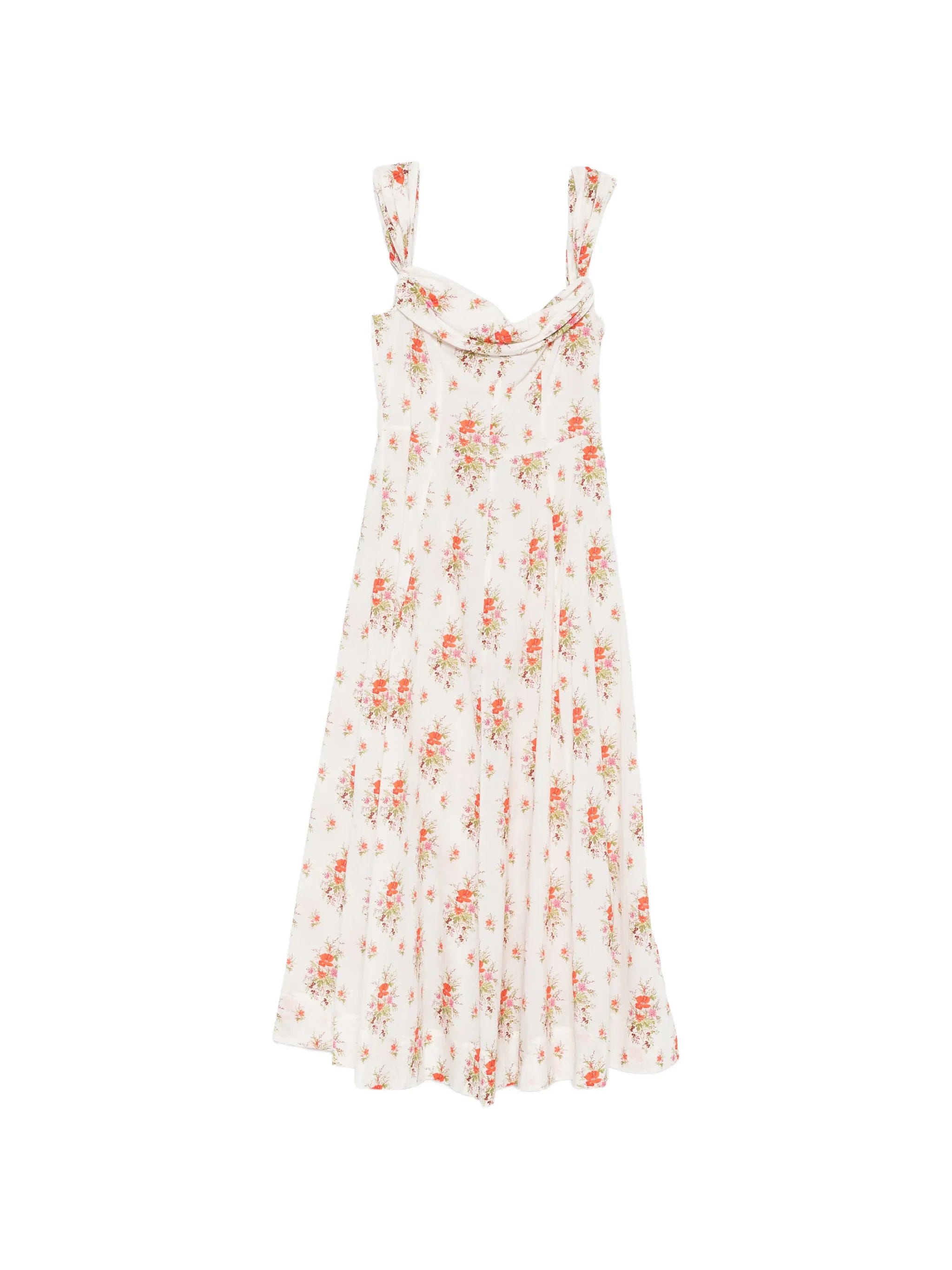 DÔEN Clea floral - print midi dress