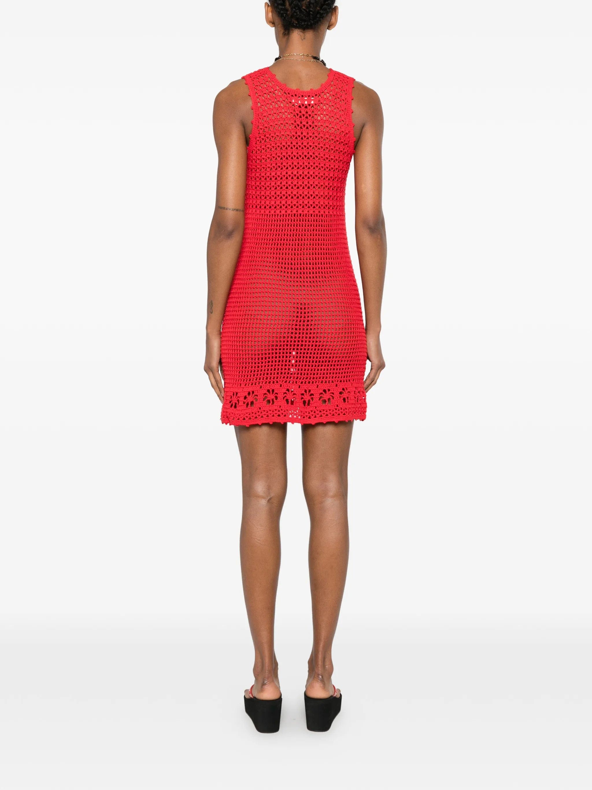 TERRY Puesto Poolside crochet - knit mini dress