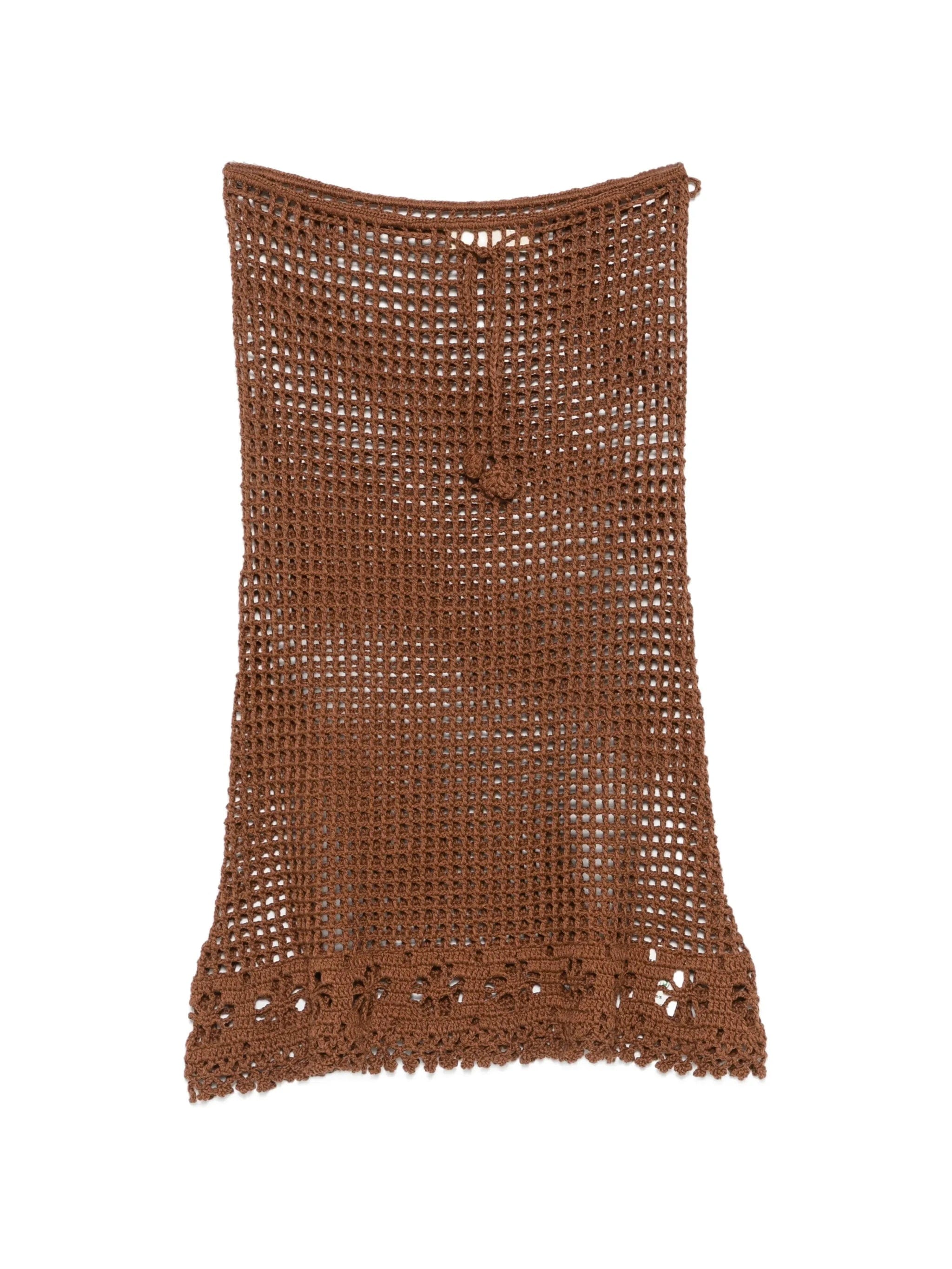 TERRY Puesto Sara crochet - knit skirt