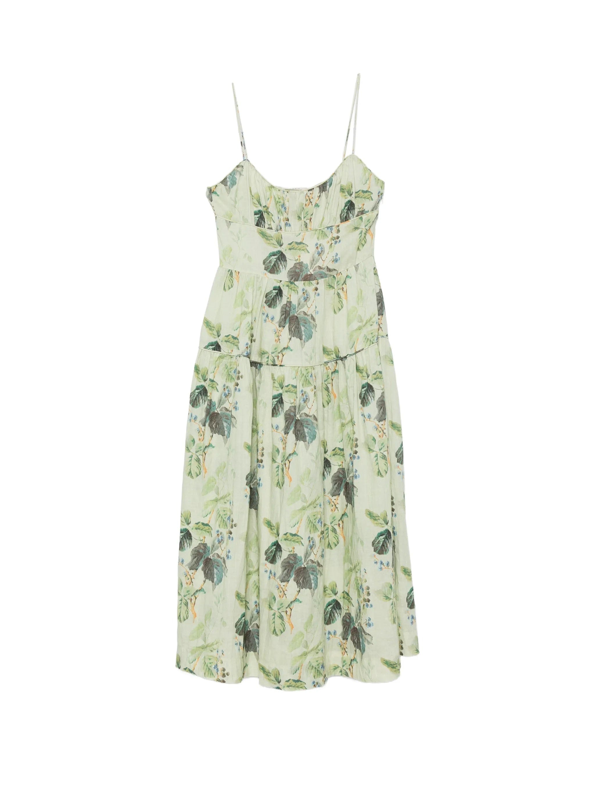 DÔEN Benoit floral - print midi dress