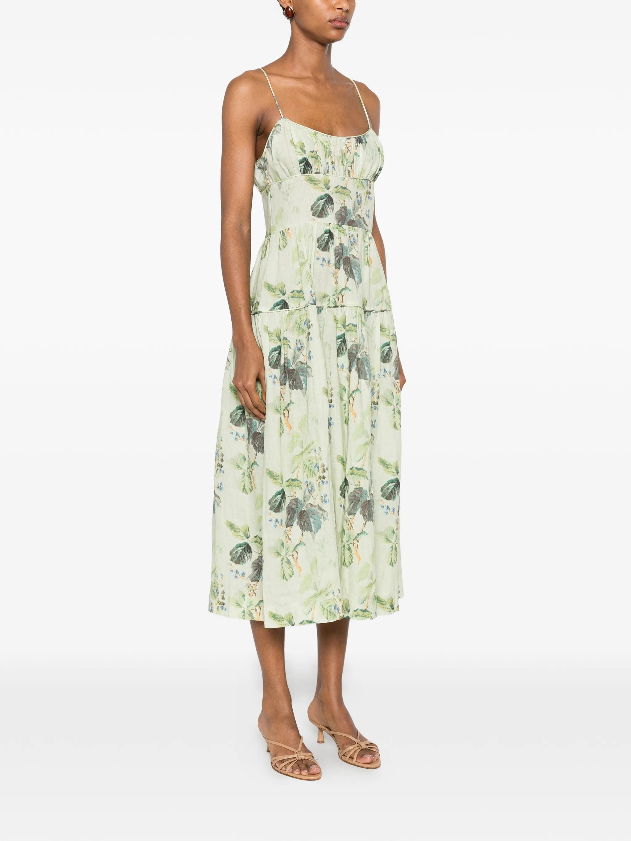 DÔEN Benoit floral - print midi dress