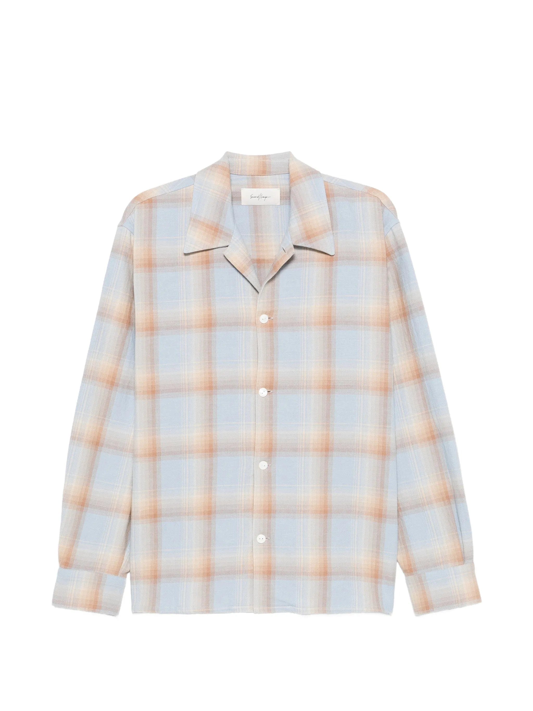 Second/layer Logan ombre checked shirt