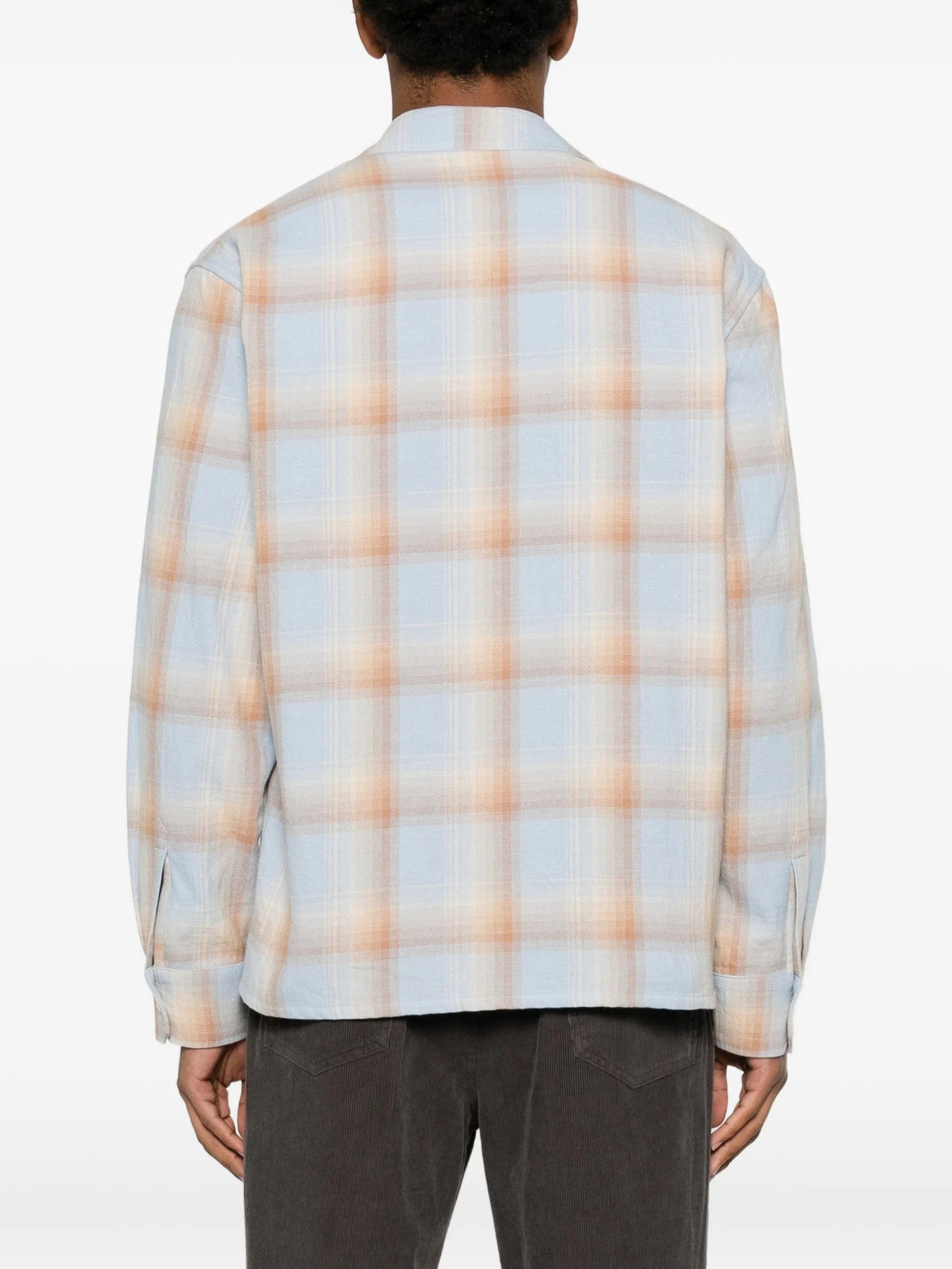 Second/layer Logan ombre checked shirt