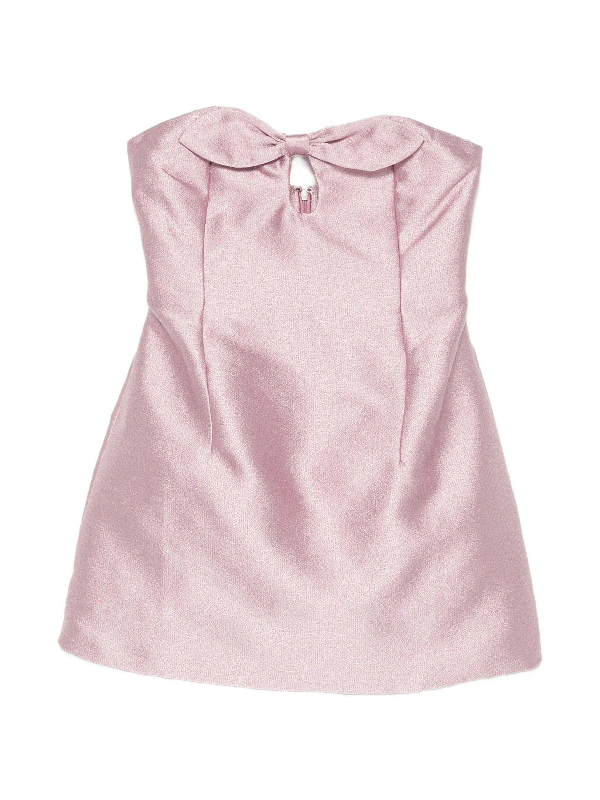 Bernadette Charlotte bow - detail mini dress
