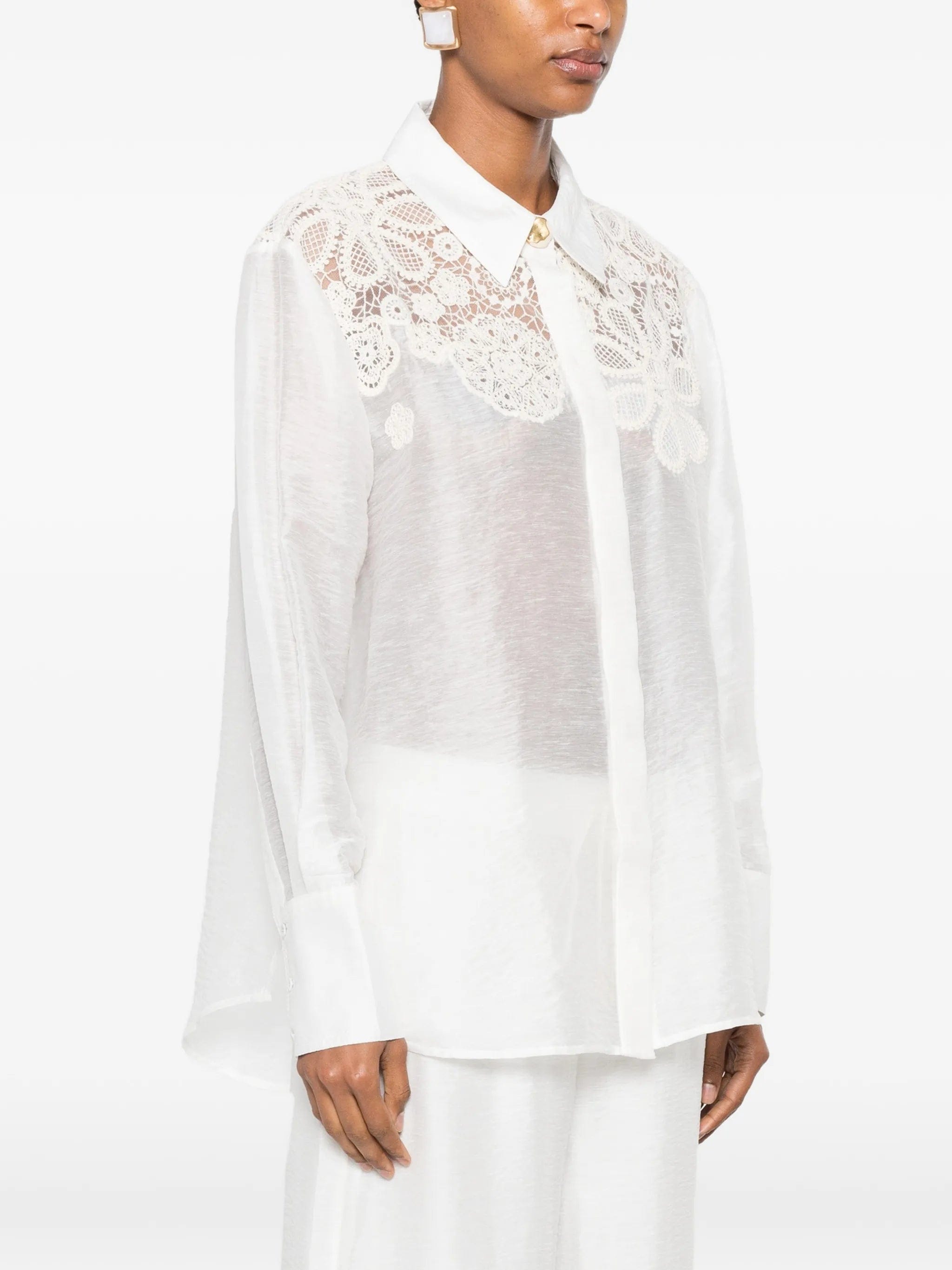 Aje Gia embroidered shirt