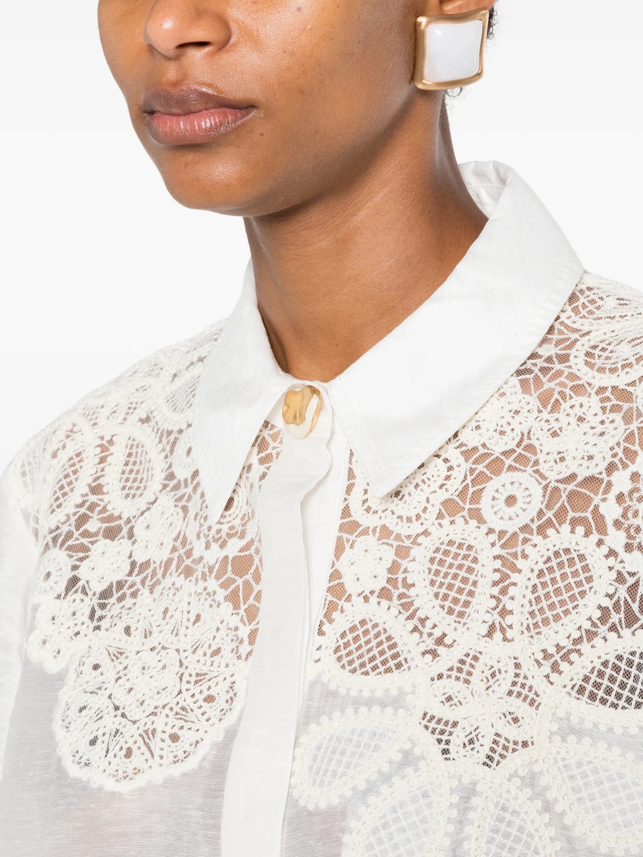 Aje Gia embroidered shirt