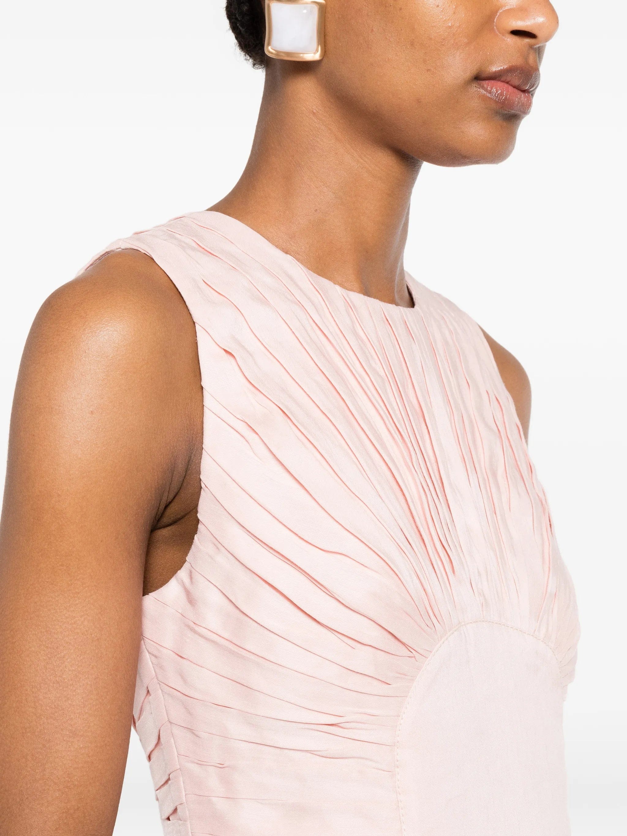 Aje Medea pintucked sleeveless dress