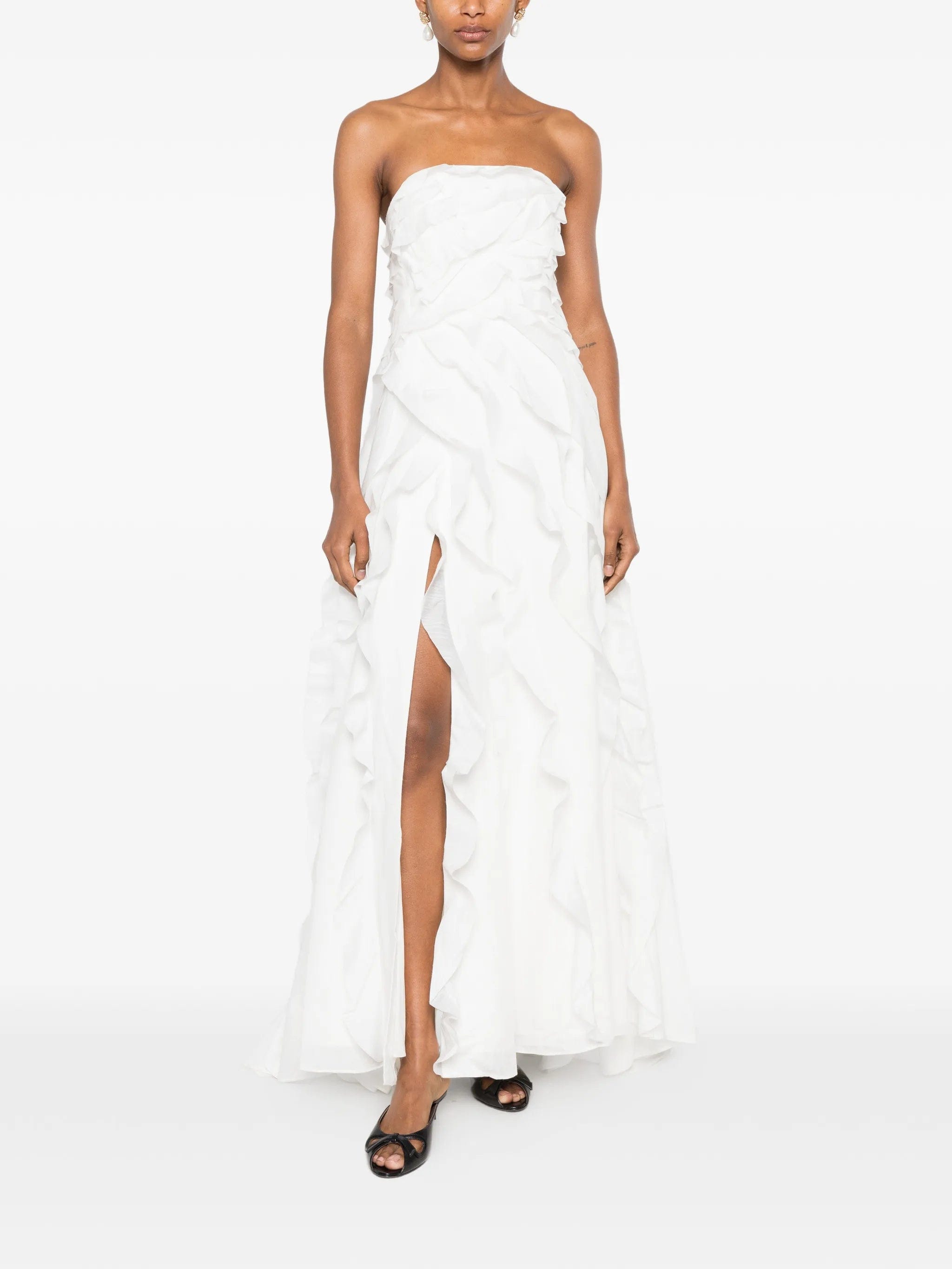 Aje Allairie ruffled gown