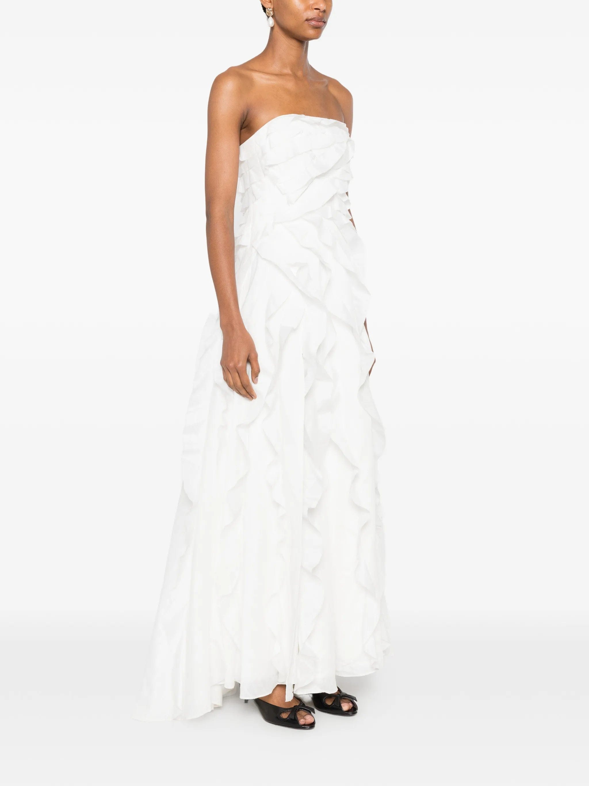 Aje Allairie ruffled gown
