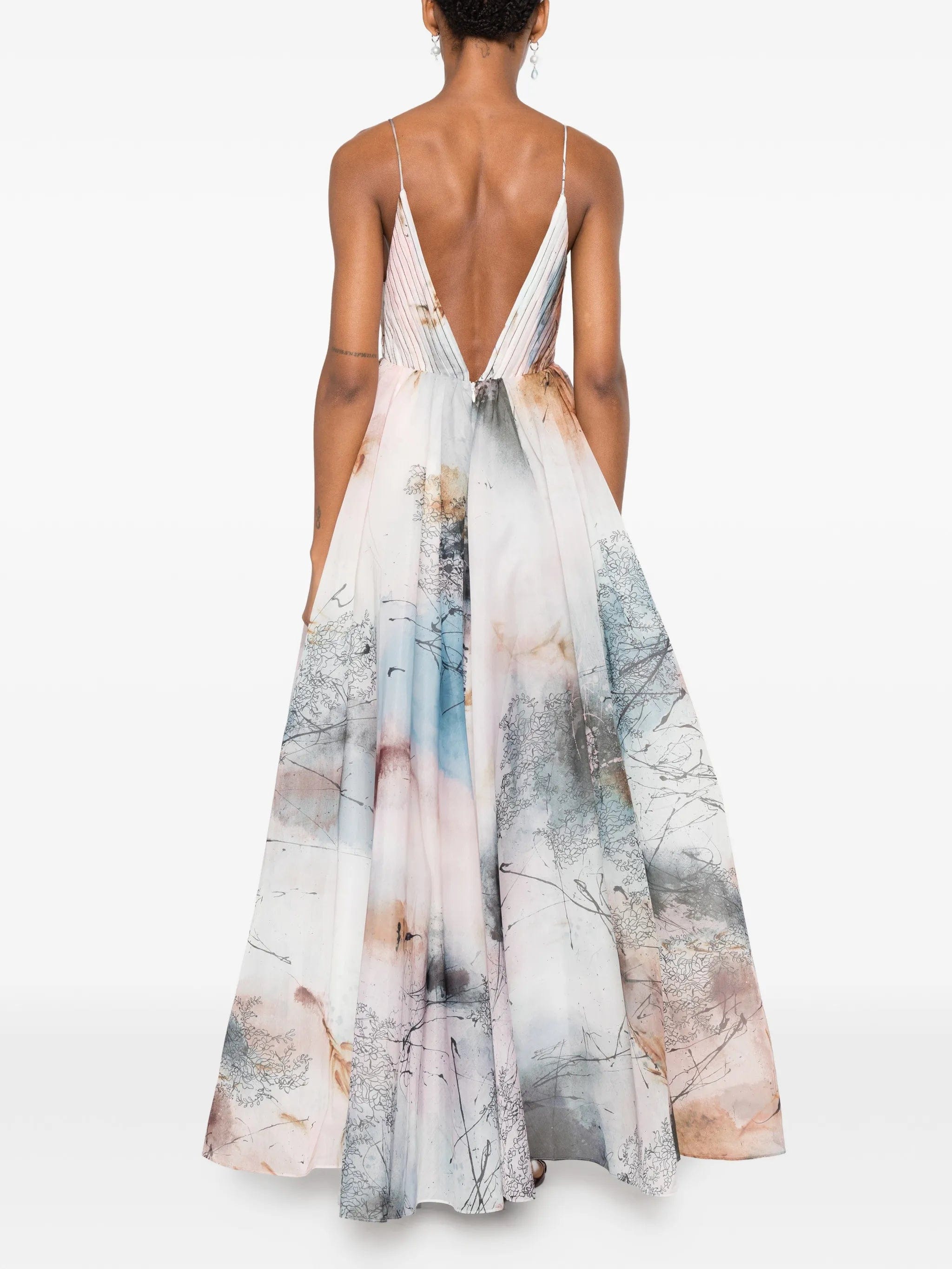 Aje Avery Avery abstract - print gown