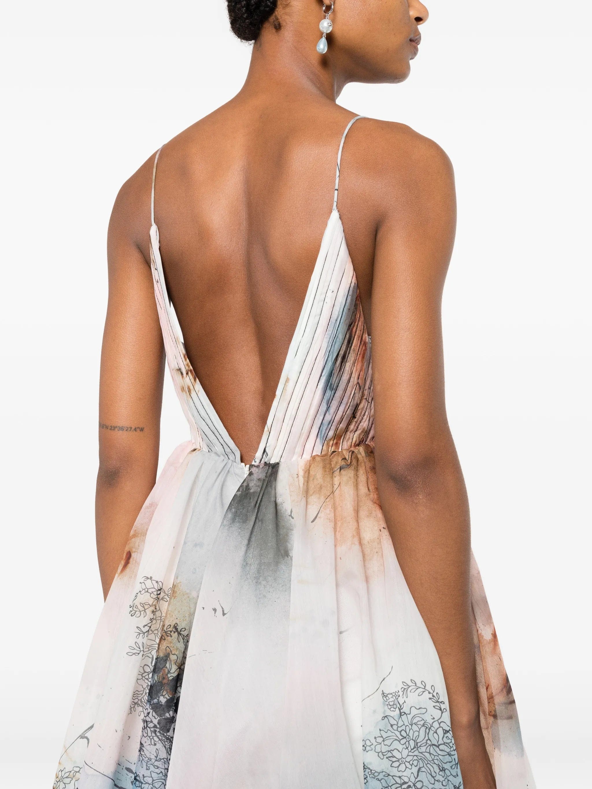Aje Avery Avery abstract - print gown