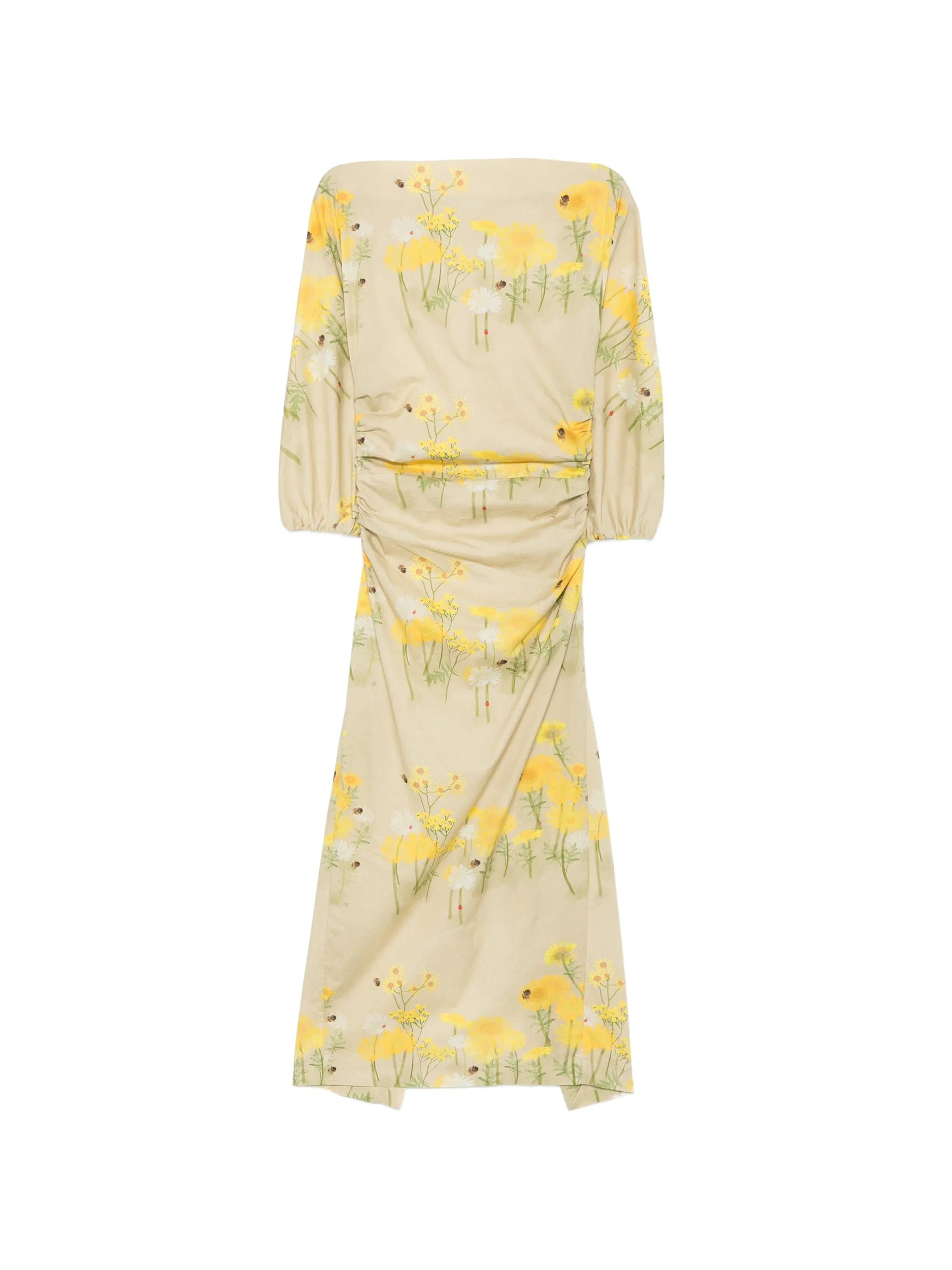 Bernadette Ezra floral - print midi dress