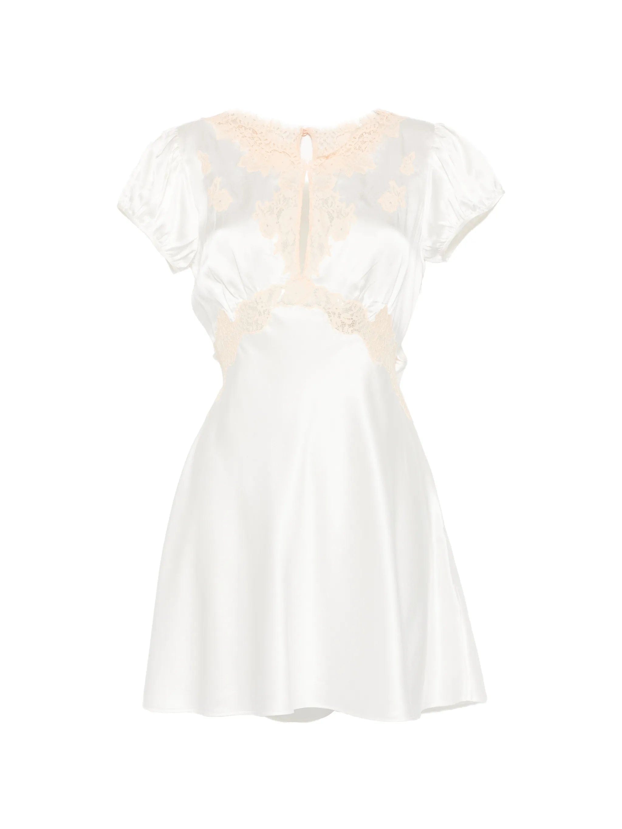 DÔEN Junia lace - trim mini dress