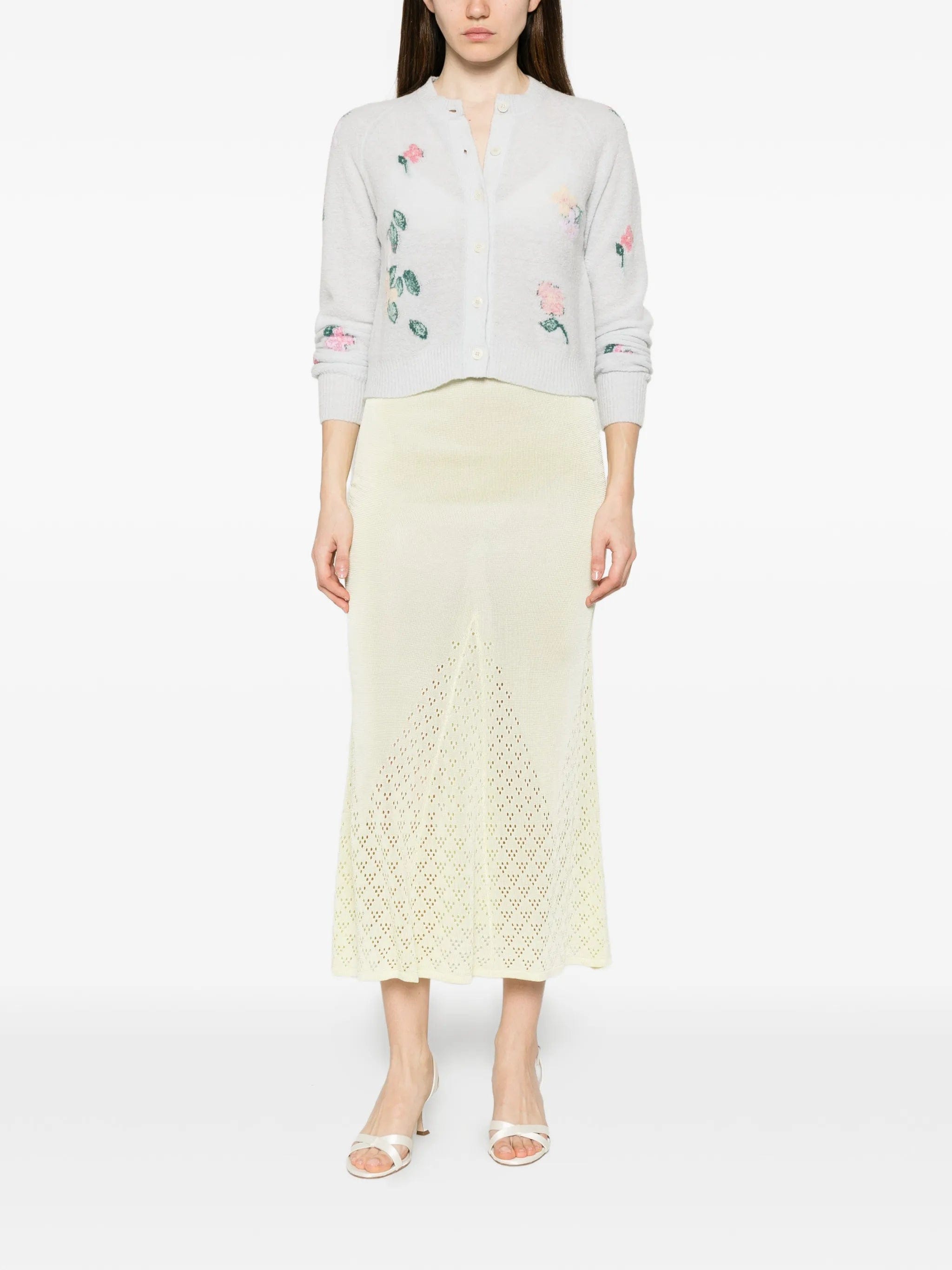 Bernadette Clemence floral - intarsia cardigan